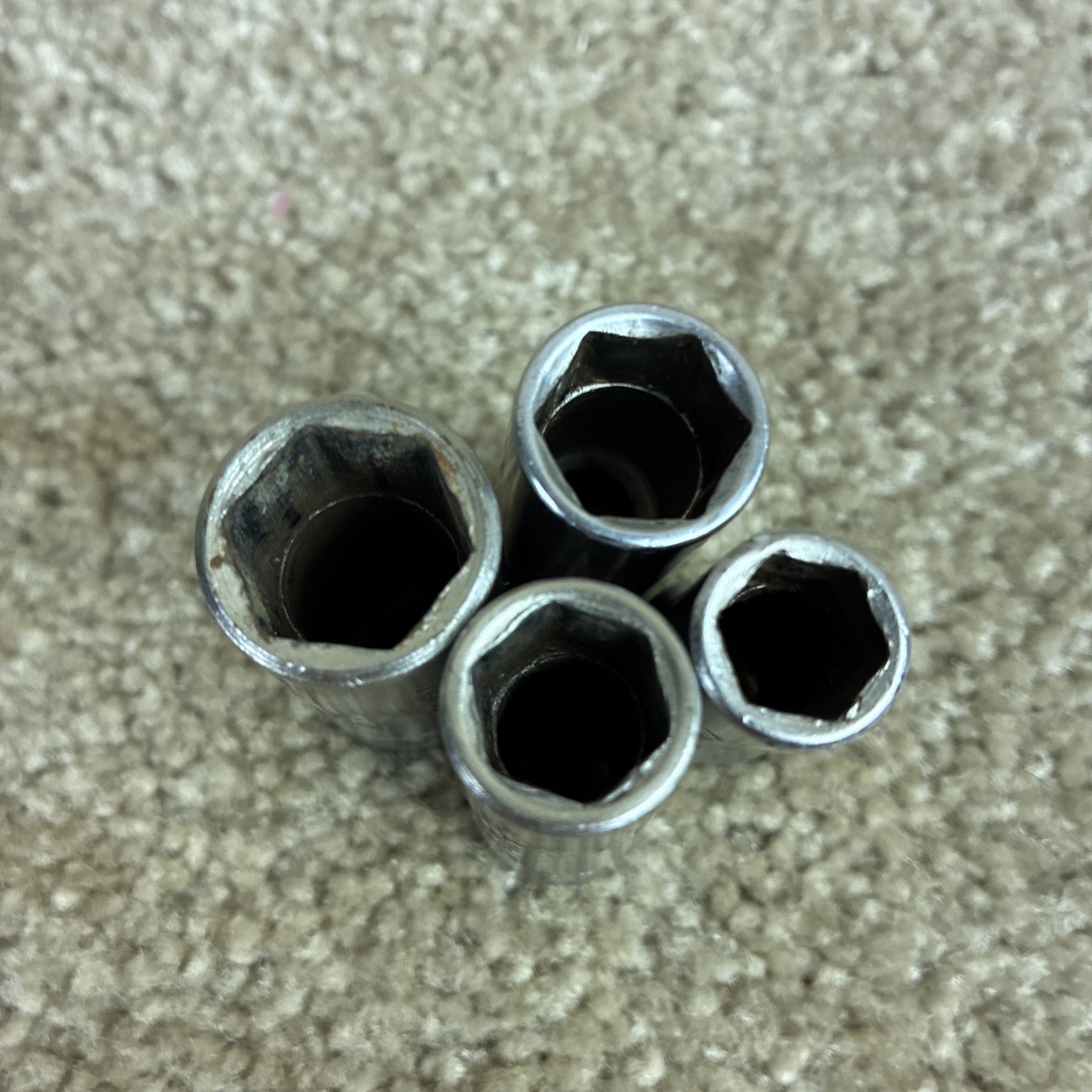 S-K 9pc.SAE Deep Socket Set w/Ratchet