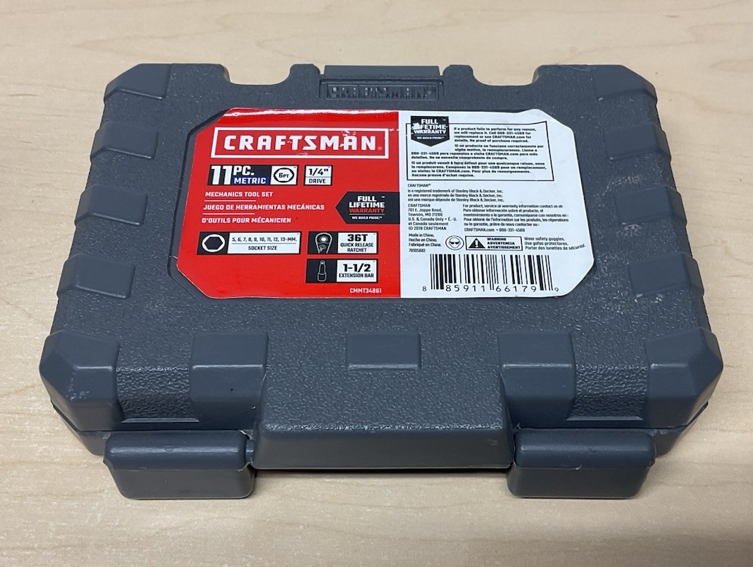 Like New Craftsman (11 Piece (5-13mm) 6point 1/4″ Drive) Mechanics Tool Set