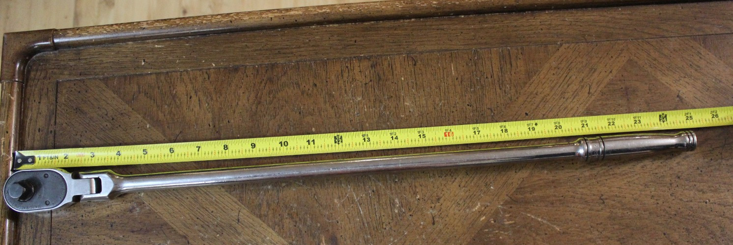 Snap-on SLF80A 1/2″ Drive Dual 80 Long Handle Flex-Head Ratchet 24″ long