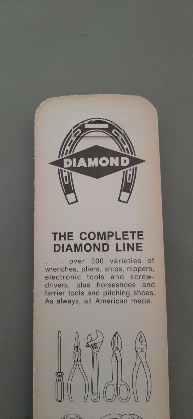 NOS Diamond Tool Horseshoe 5″ Regular Nose Cutter Slip Joint Pliers K15 K15H 9I