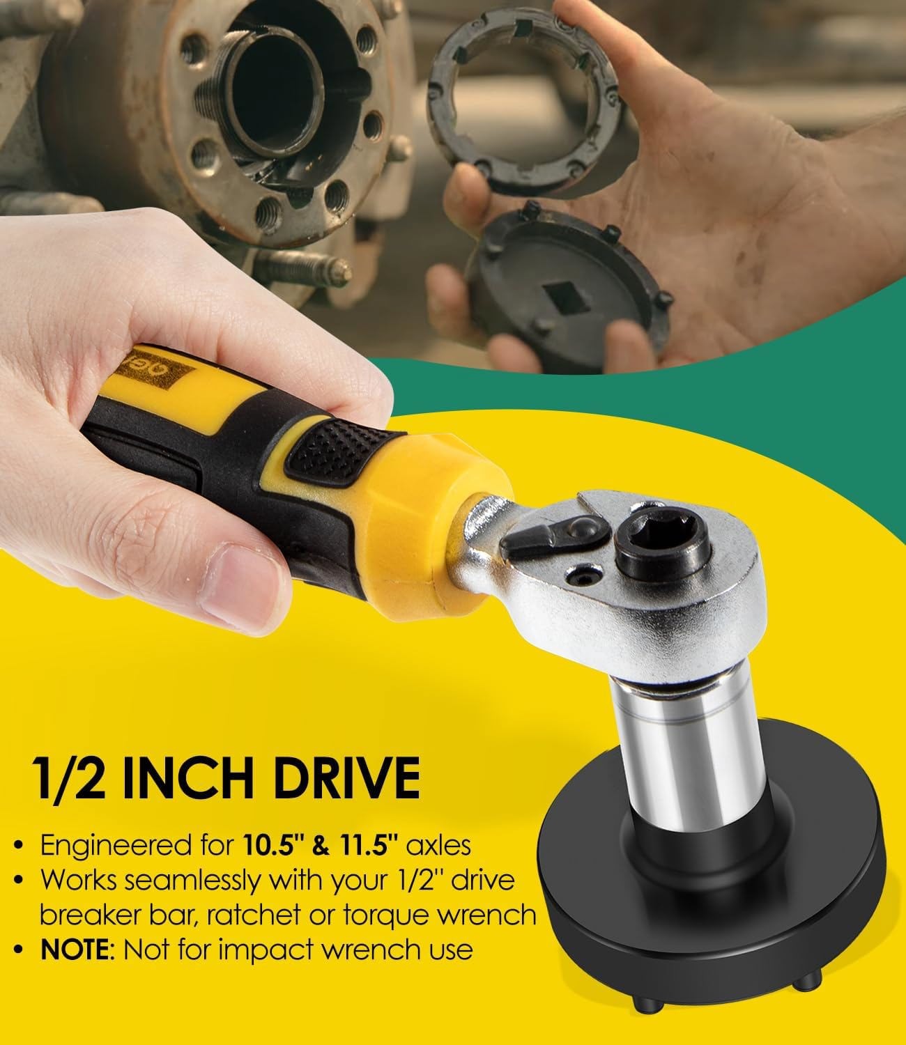 For Dodge/Ram 1500-5500 Trucks 2006-2014 Heavy Duty 6 Lug Axle Nut Socket W83009
