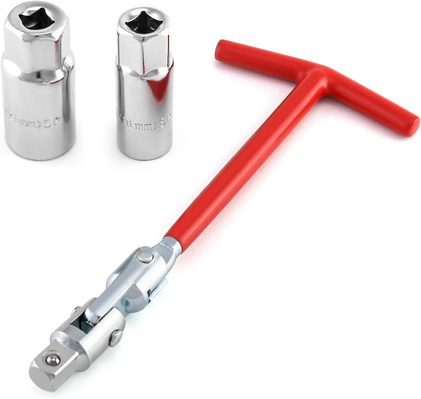 Lightweight Alloy Steel Spark Plug Socket Wrench – 360° Rotation, 5/8″ & 13/16″