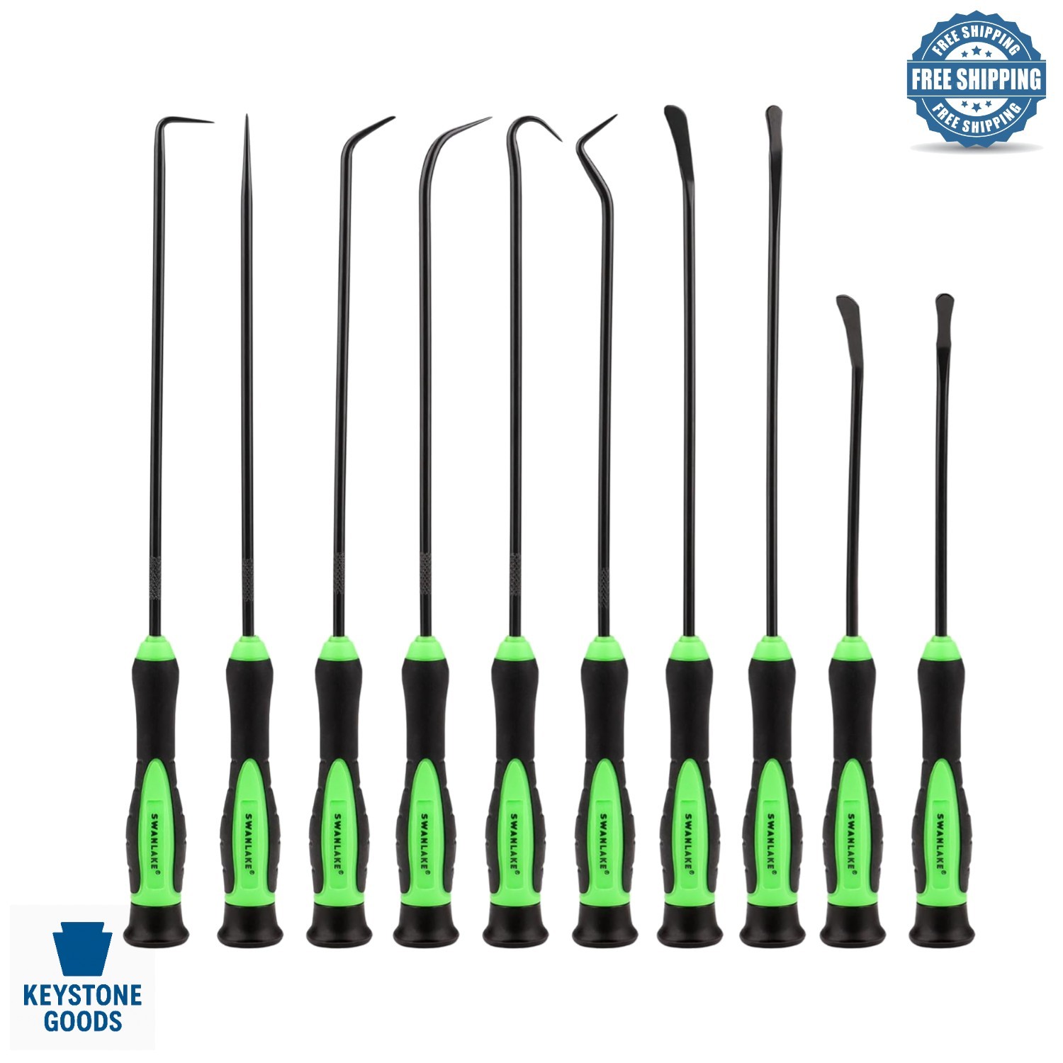SWANLAKE 10-Piece Precision Pick & Hook Set – Automotive & Mechanical Tools