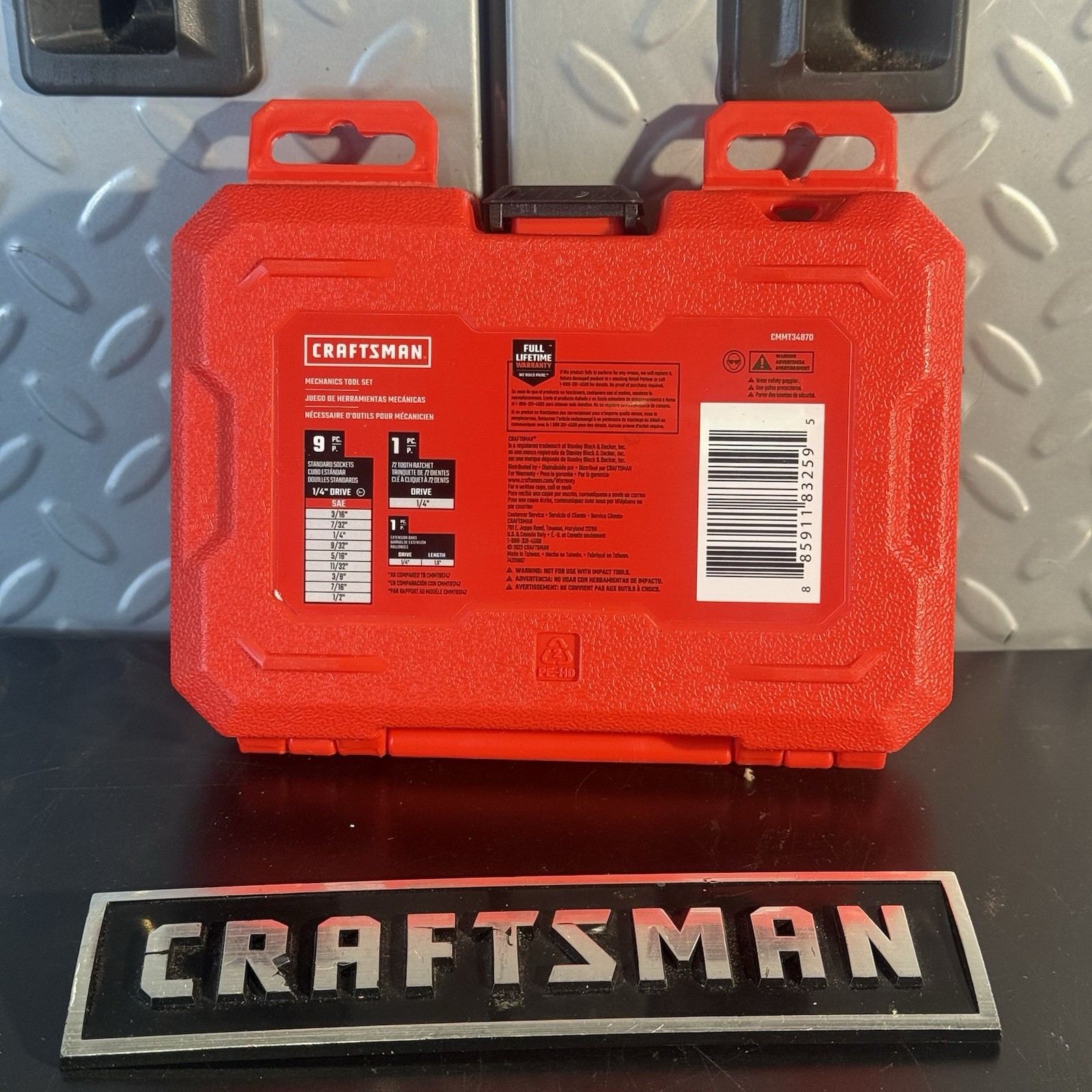 Craftsman 11pc SAE Socket Set 1/4″ Drive 3/16 to 1/2″ Sockets, 6-Point