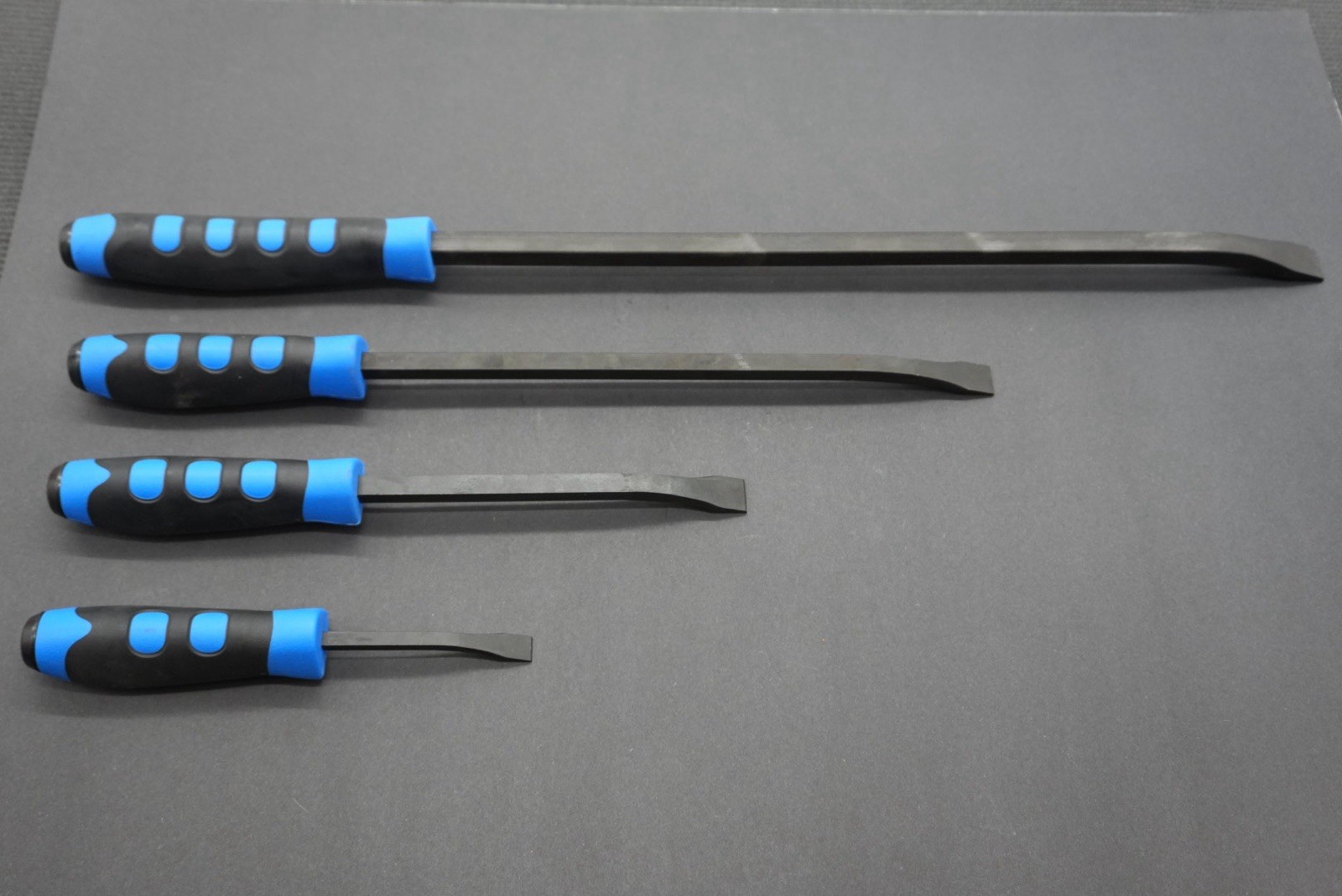 Matco Tools Pry Bar Set 4- Piece Curved Tip Strike Handle (Blue) PBSB4C No Tray