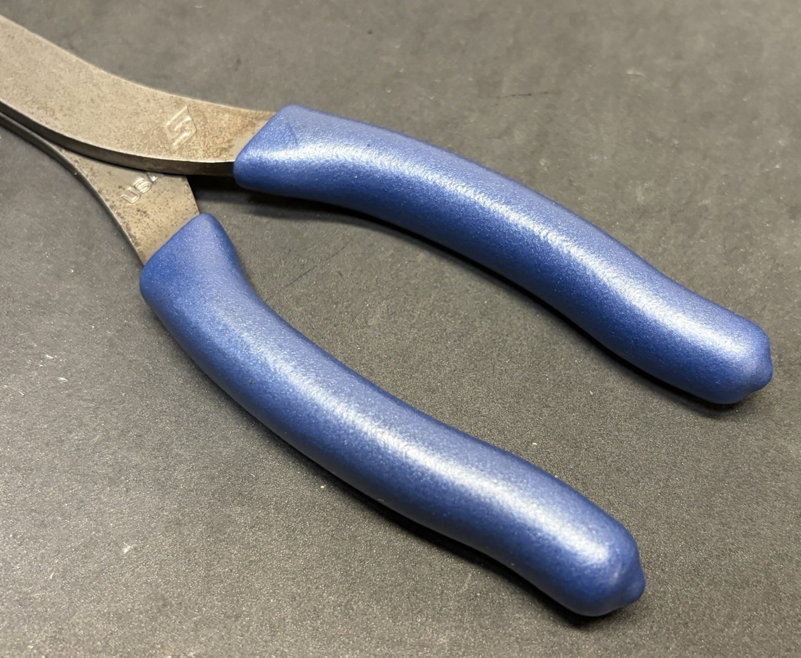 Snap-on Tools METALLIC BLUE Talon Soft Grip 11” Long Needle Nose Pliers 911ACF