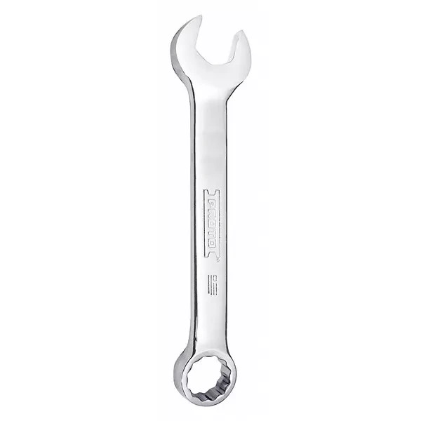 PROTO J1220MS 20 mm 12-Point Angled Head Stubby Chrome Combination Wrench 15 Deg