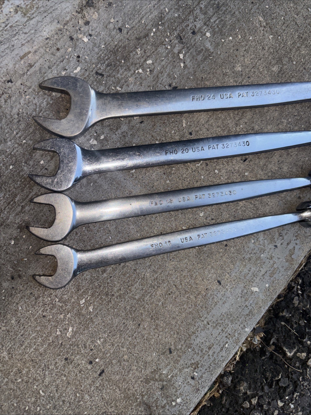 Lot 4 Snap On Tools OH2o OH24 OH18 OH20Alignment Wrenches 3/4 5/8 9/16 1/2