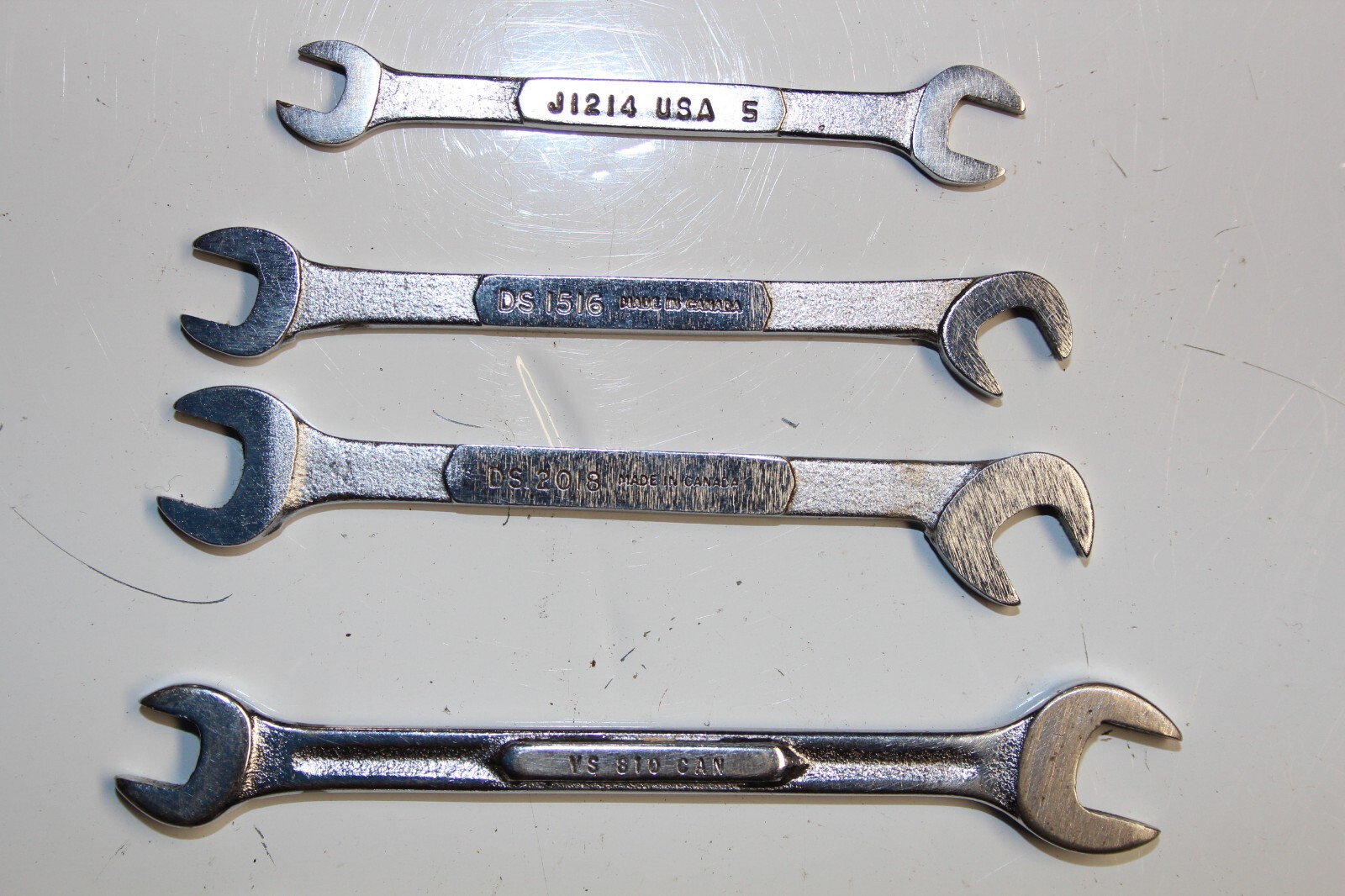 SNAP-ON TOOLS Offset Open-End, Midget Combination / IGNITION Wrench LOT 6pcs USA