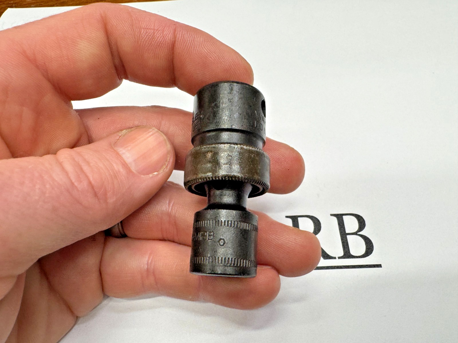 Snap-on Tools USA 3/8″ Drive 12mm Metric 6PT Impact Swivel Socket IPFM12B NICE