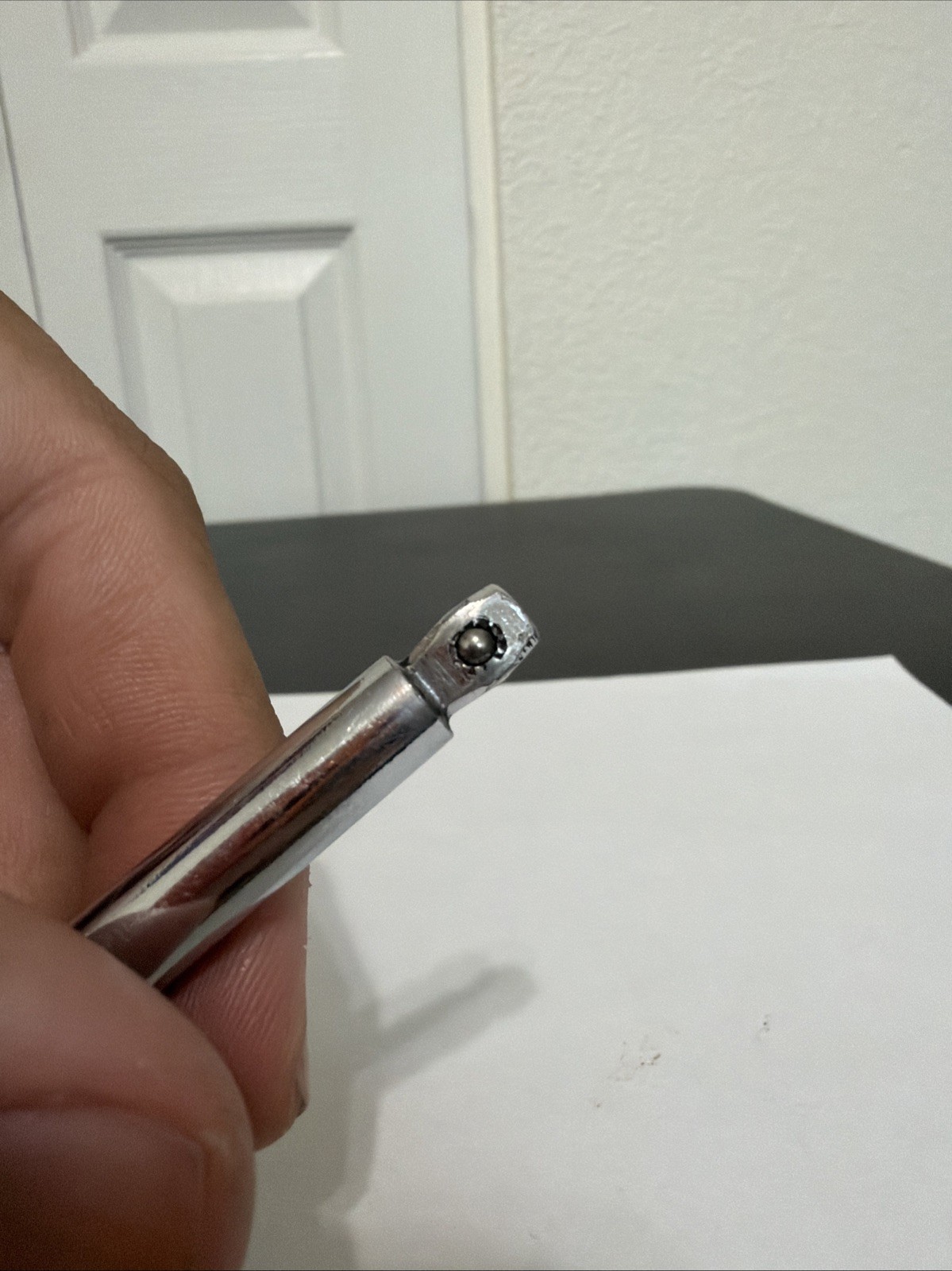 Snap-On TMXW4 1/4 Drive 4” Long Chrome Friction Ball Wobble Ext. Made in the USA