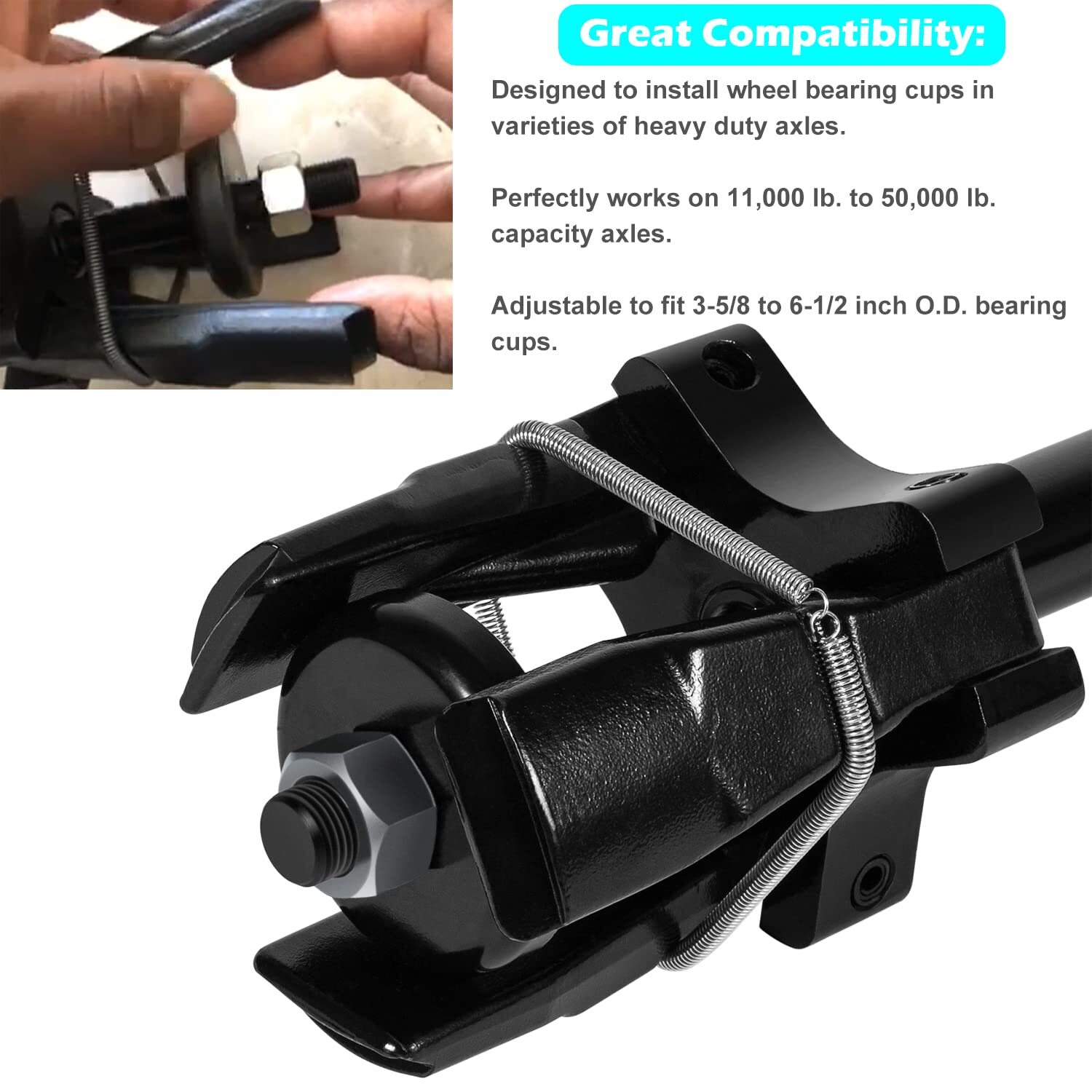 7180 Universal Bearing Cup Remover Installer for 3 5/8″ to 6 1/2″ up to 50000lb