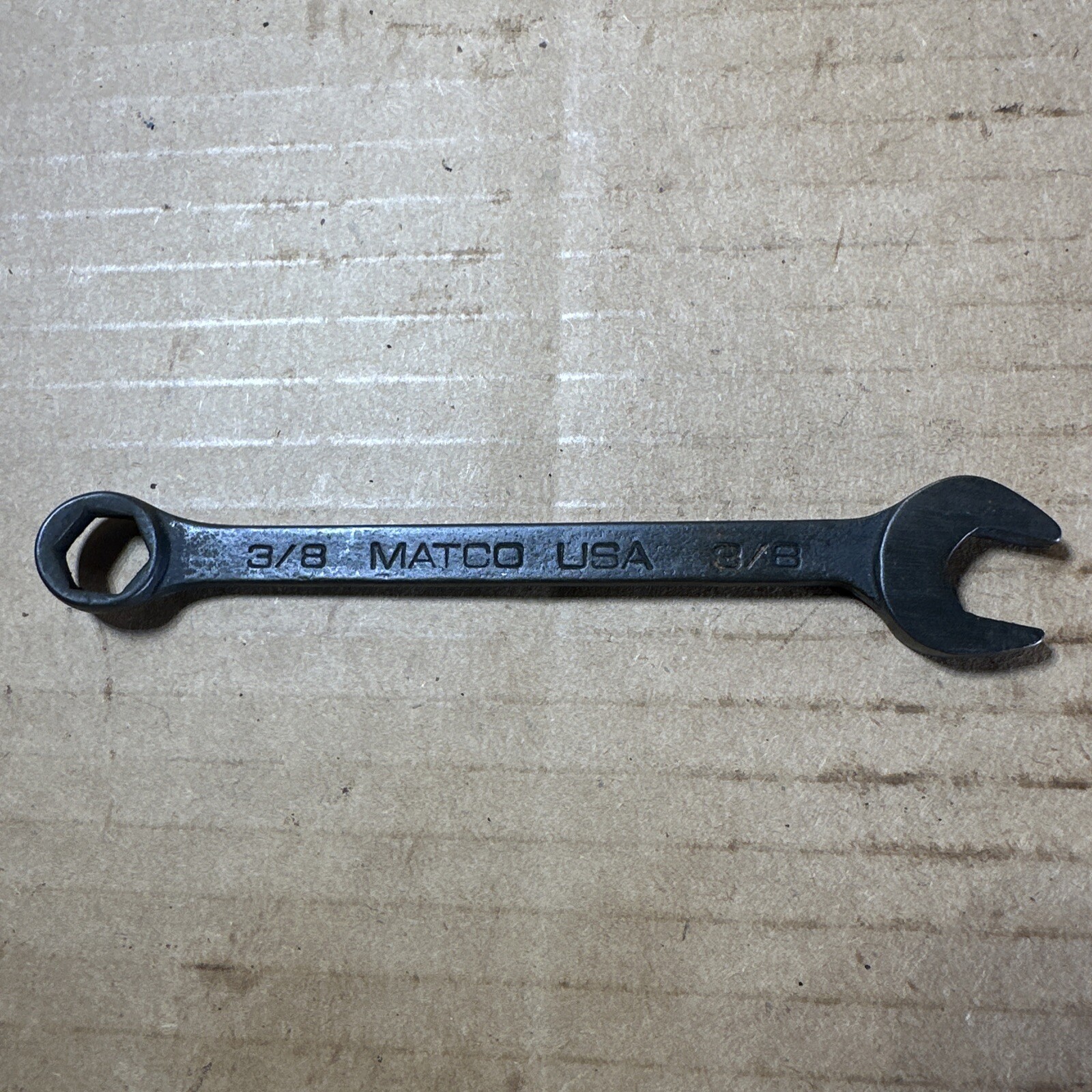 MATCO USA WCHB 126, SAE 3/8” Combination Wrench 6 Pt. Industrial Black Finish