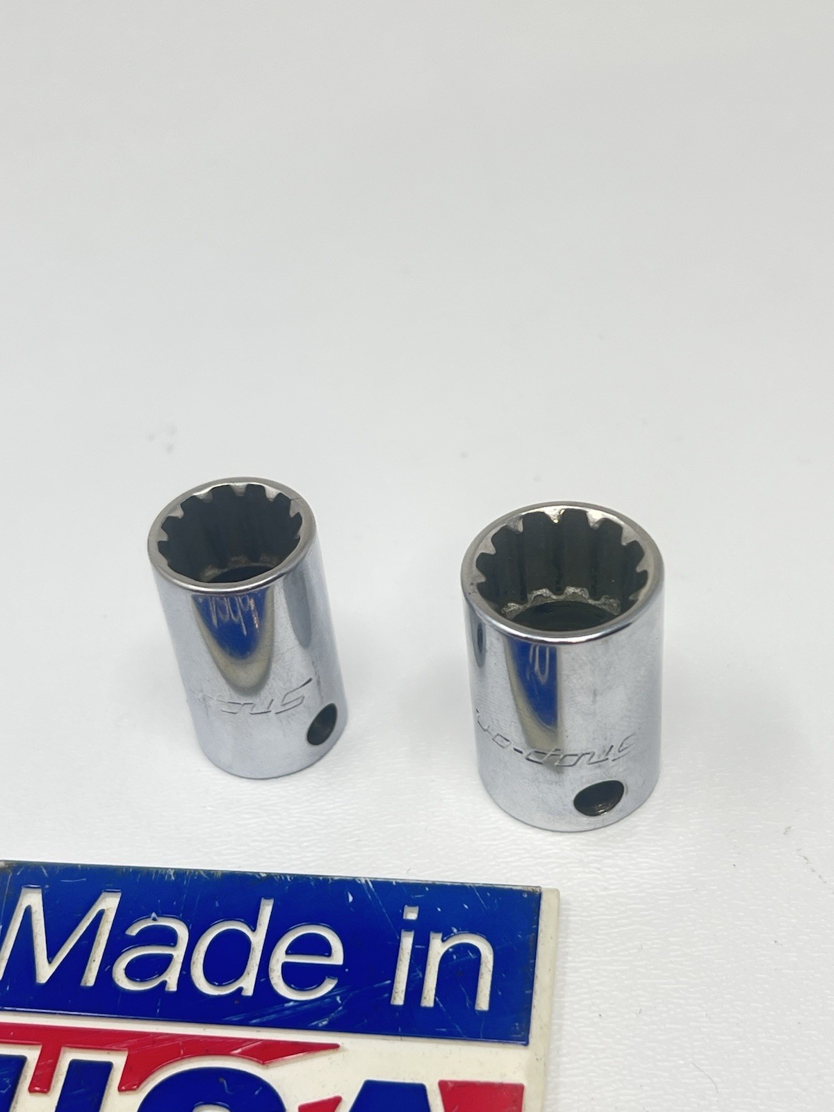 Snap On 3/8″ Drive 1/2” & 9/16″ Spline Shallow Sockets FES160 FES180 Aviation