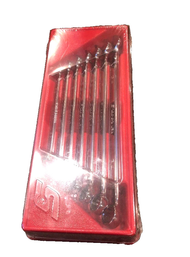 New Snap-on™ 3/8″ thru 3/4″ 12pt Flank Drive Plus Extra Long Wrench Set SOEXL707