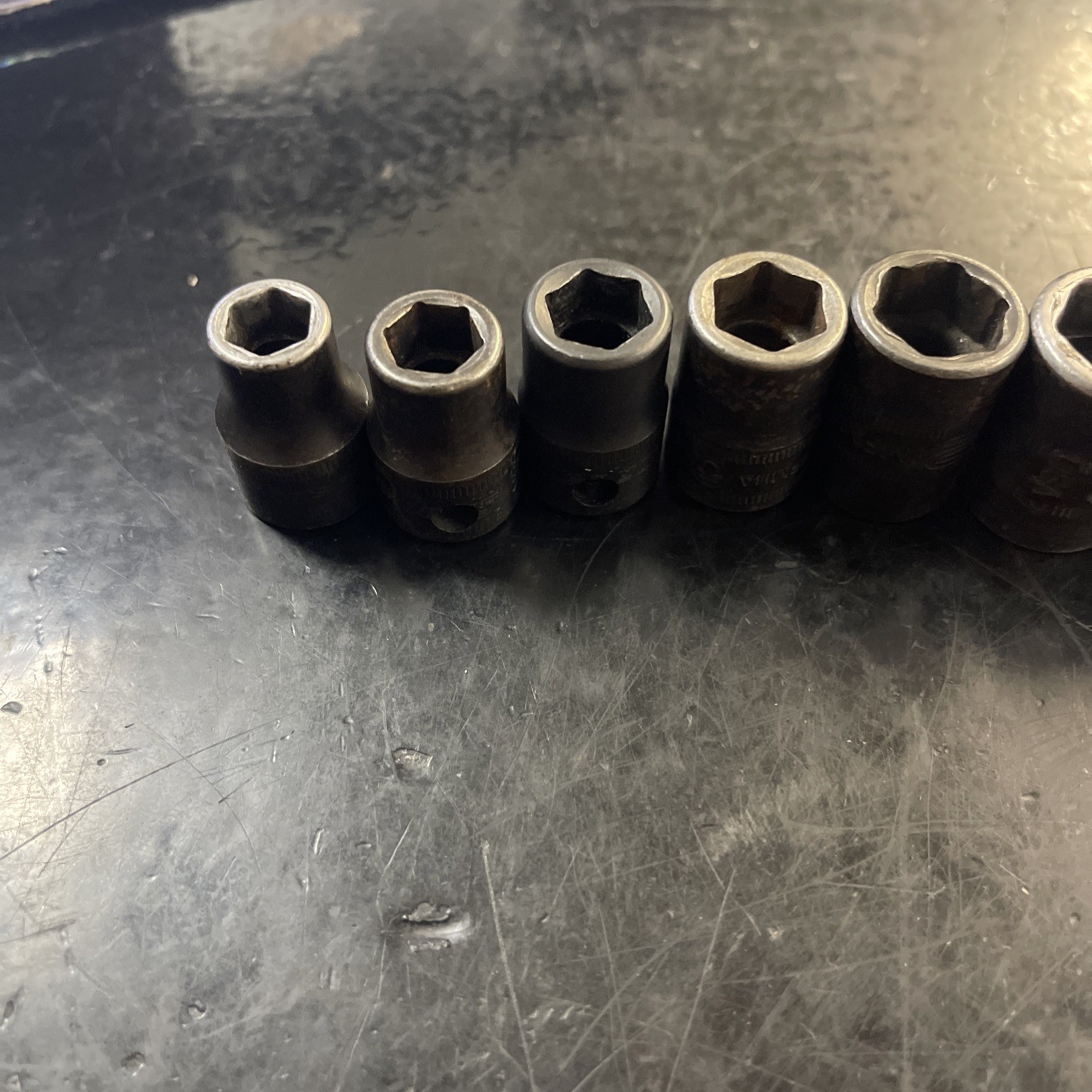 Snap-On 13 Pcs 3/8″ Dr 6pt Deep Impact Sockets 8-19mm + 24mm Missing 18 & 20