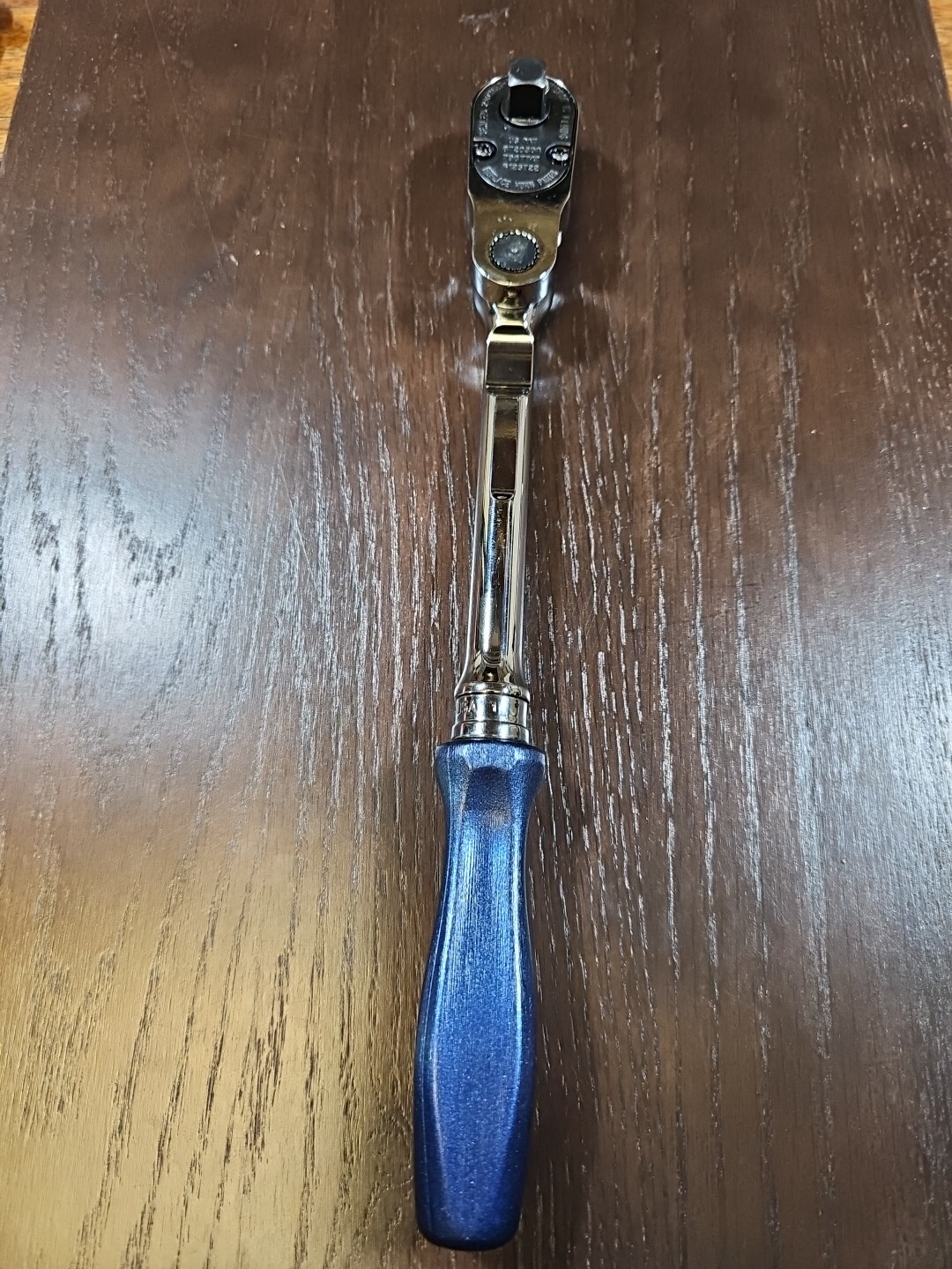 *NEW* Snap On Tools FHD80MP 3/8″ Indexing Head POWER BLUE Hard Handle Ratchet