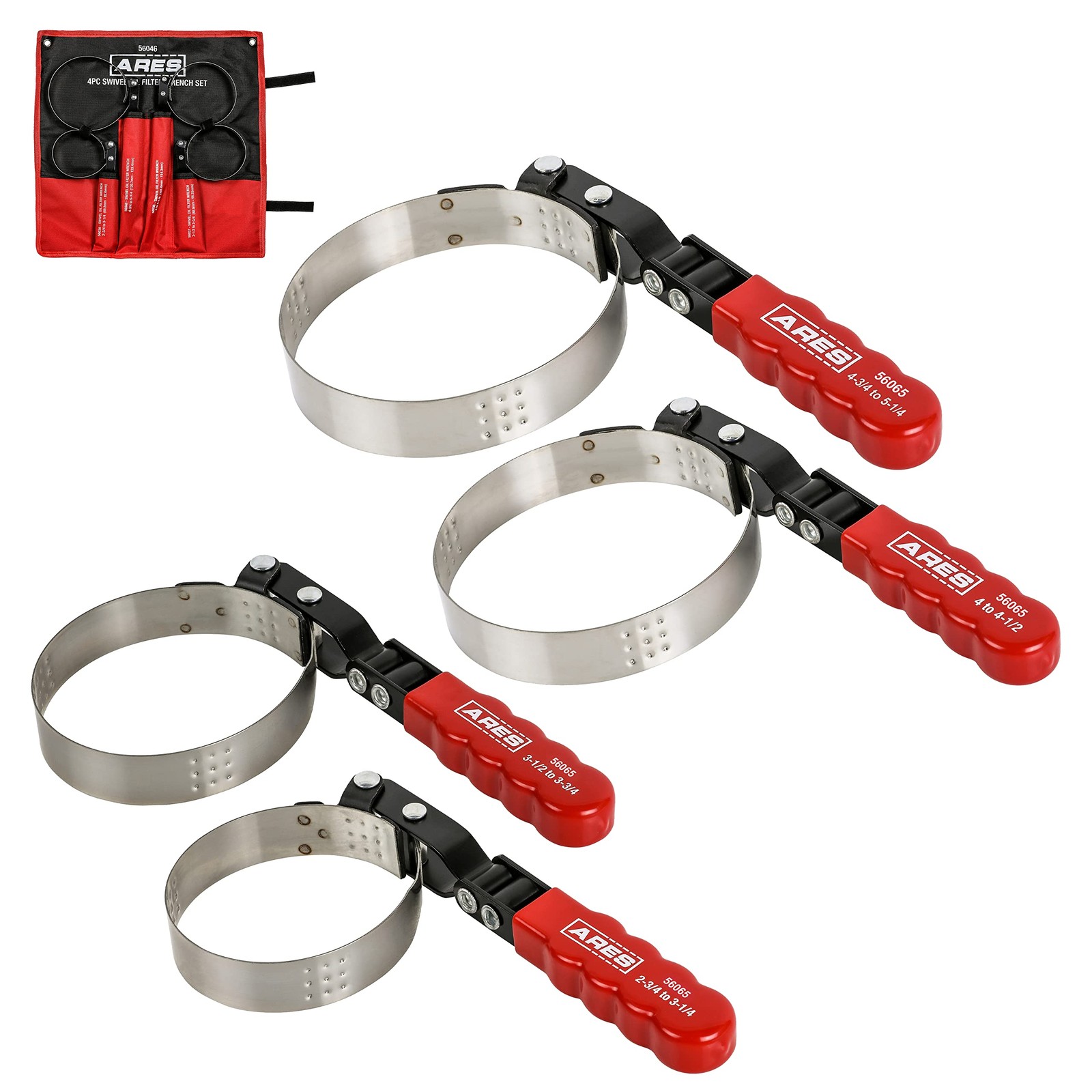 56039 “ 4in1 Swivel Oil Filter Wrench “ 2 3/8inch To 4 3/8inch 60mm To 111mm C