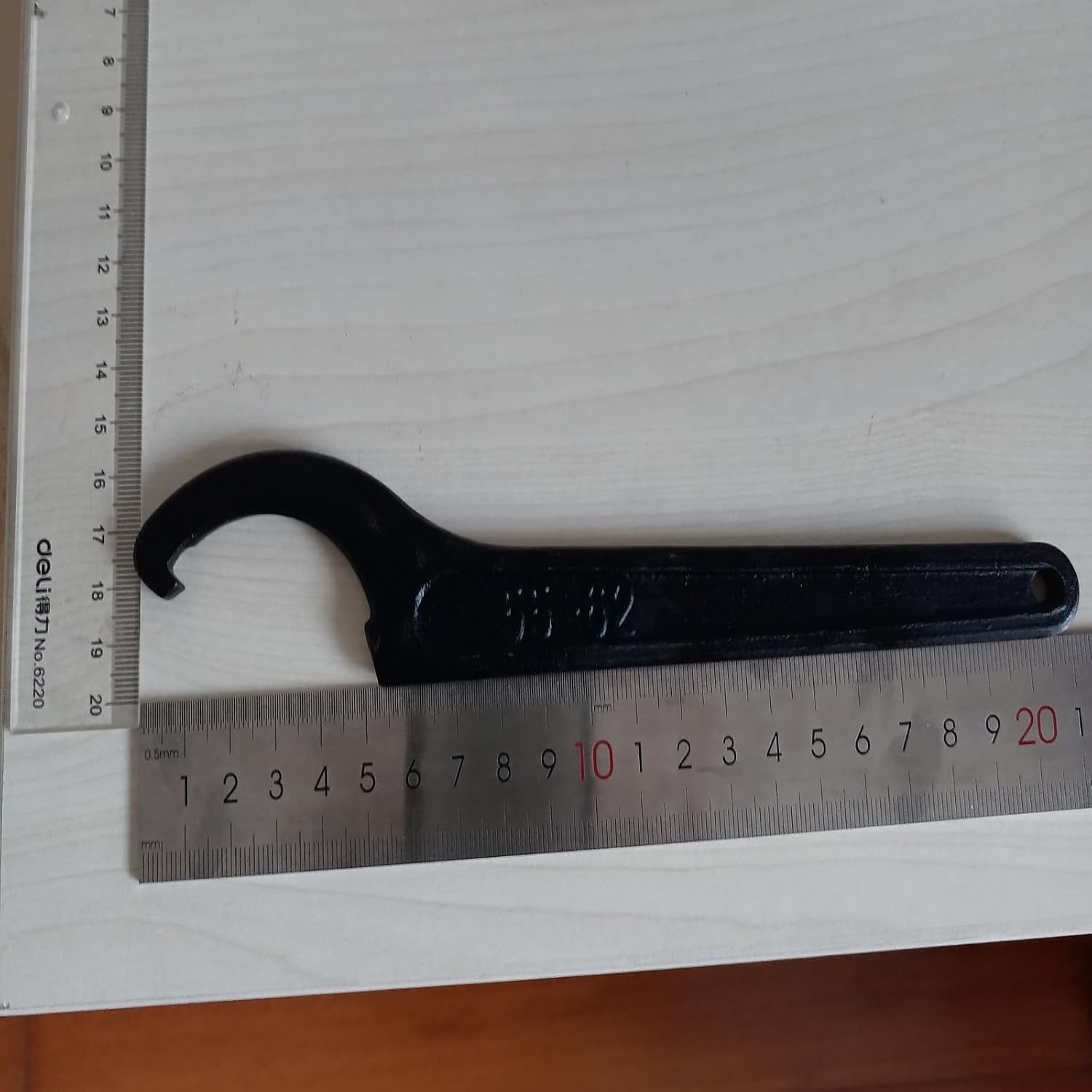 C Spanner Wrench Tool for 55-62mm Round Nuts Carbon Steel Durable