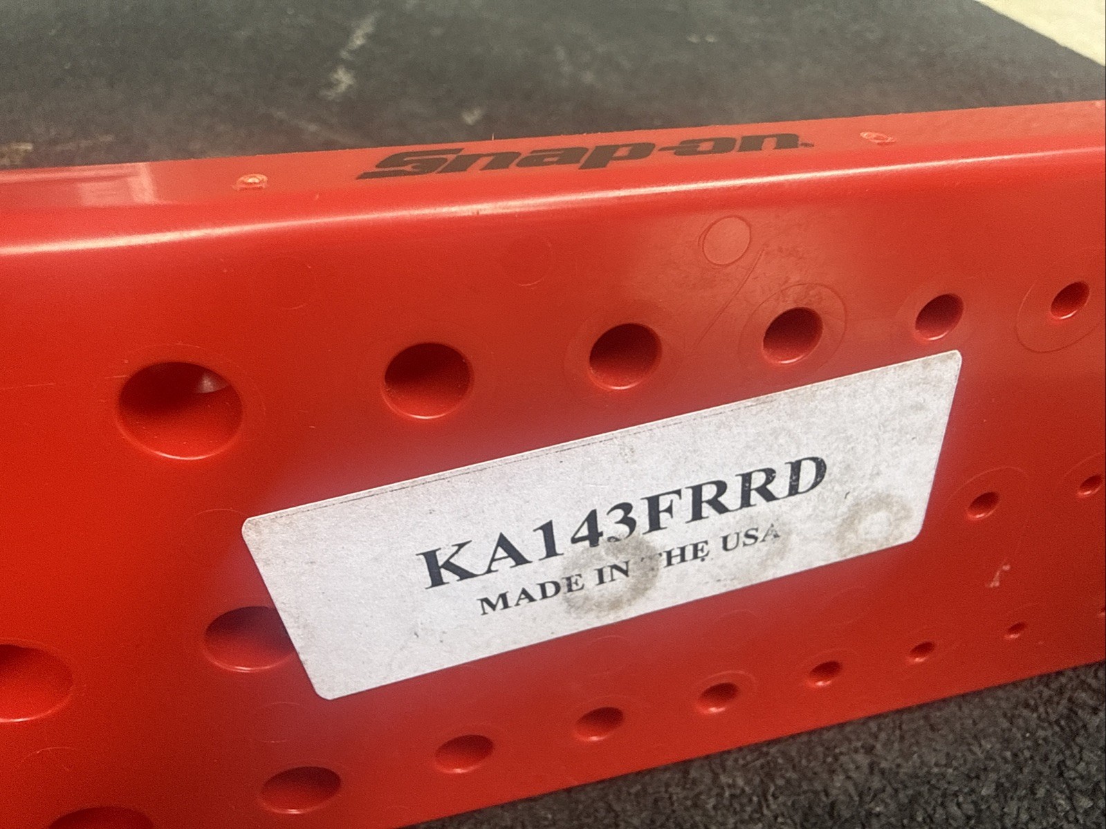For Snap On Tools ka143frrd 1/4″ sae post 3 row socket tray red
