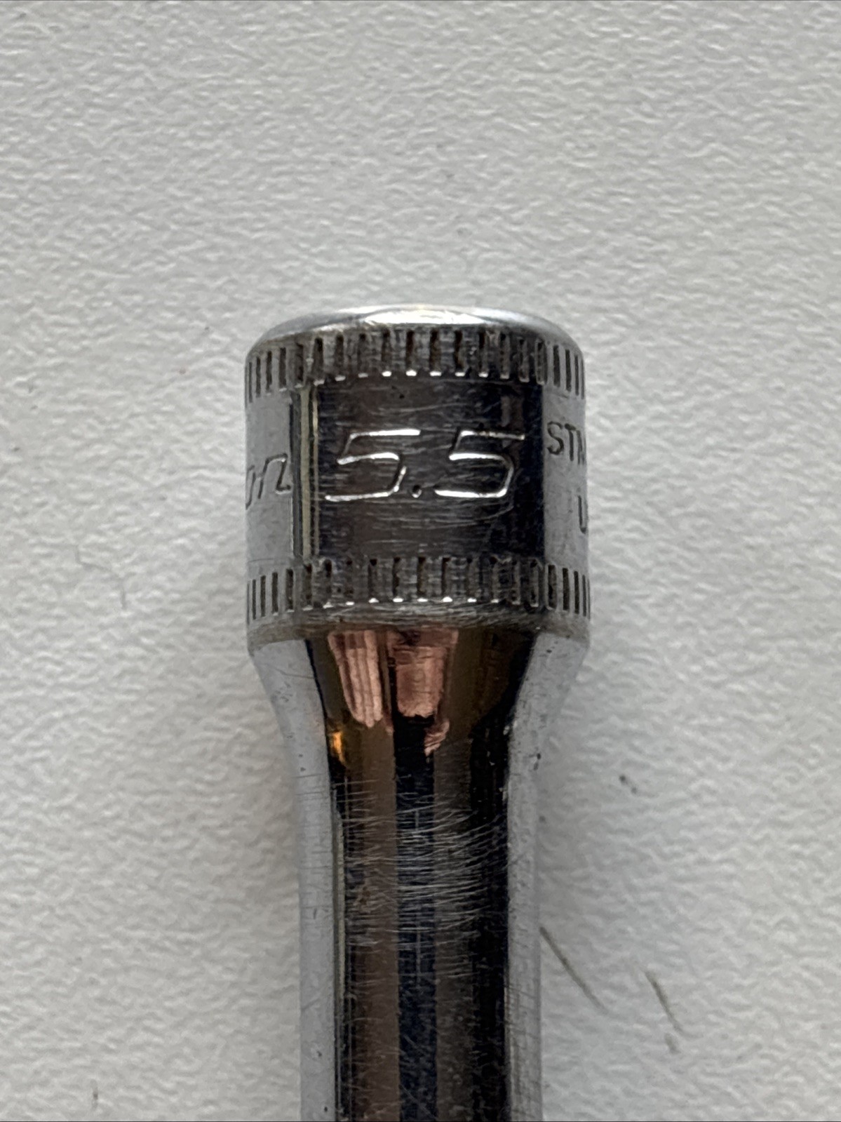 Snap-on STMM5.5 Socket 1/4″ Drive 5.5mm Metric Deep 6 Point Chrome 🇺🇸