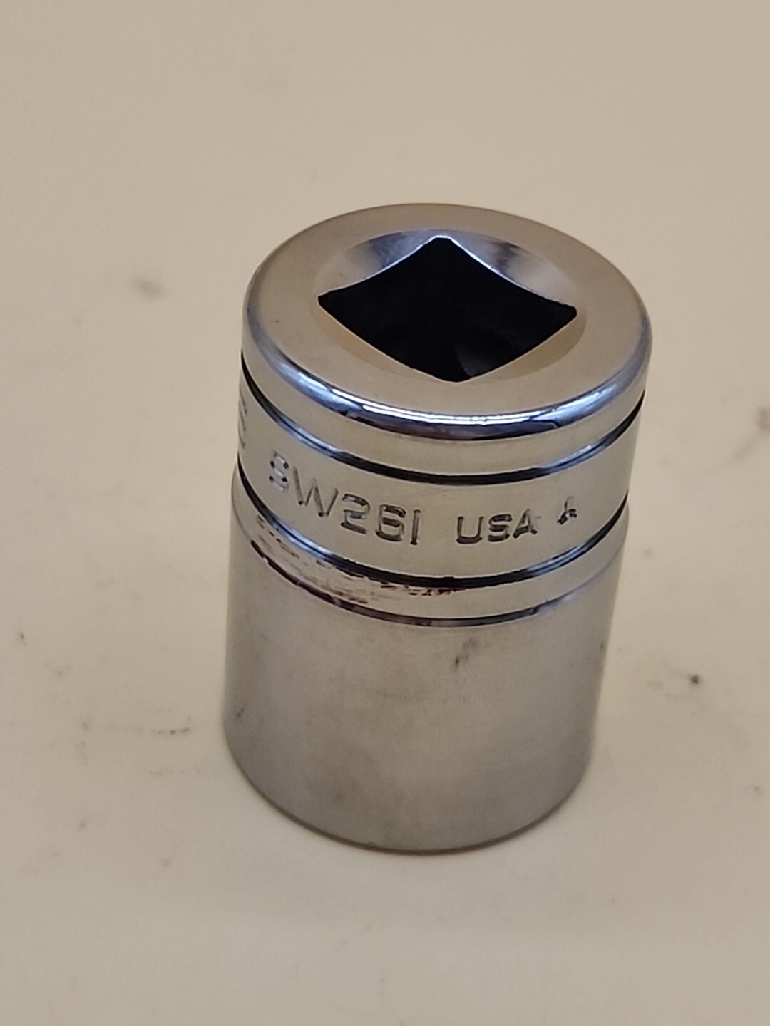 Snap-on Tool 13/16″ SAE Flank Drive Shallow Socket 1/2″ Drive 12 Pt SW261 USA