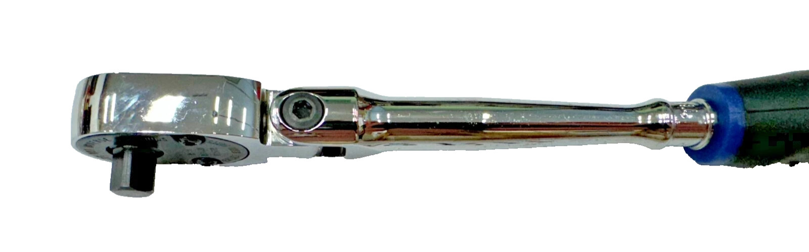 Snap-on Tools BLUE 1/4″ Drive Soft Grip Long Flex Head Ratchet THLF72MB NEW USA
