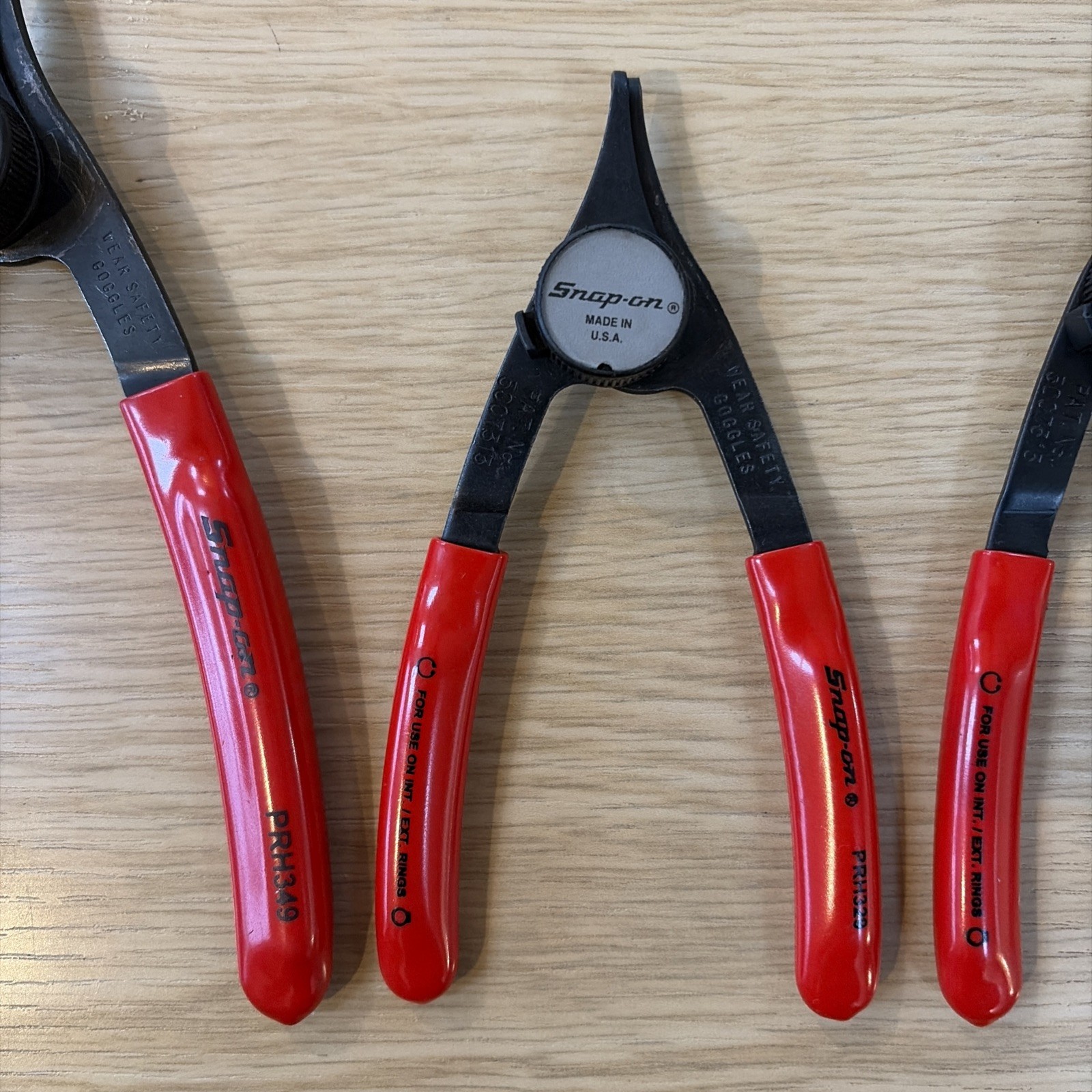 Snap-on Tools Convertible External Internal Ring Pliers Set PRH349 PRH329 PRH32