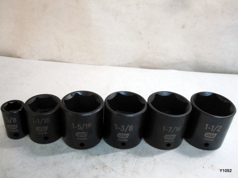 Gearwrench set of 6 sockets 6 point see description