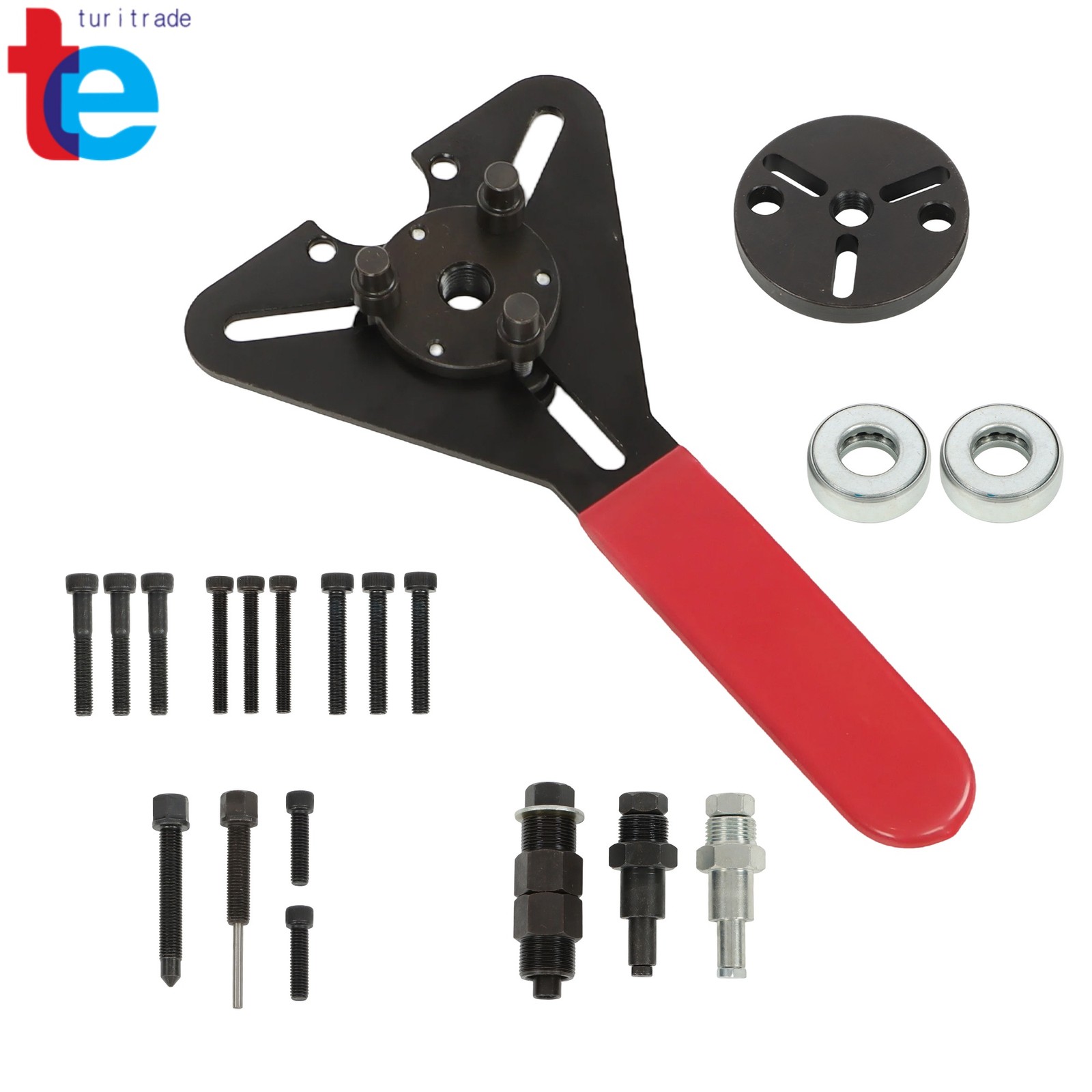 20 Piece AC Clutch Removal Tool Compressor Kit Complete Set Automotive Tools