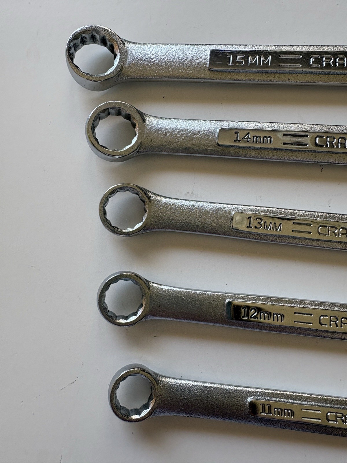 Craftsman Metric Combination Wrenches USA 12pt, 11mm 12mm 13mm 14mm 15mm vv