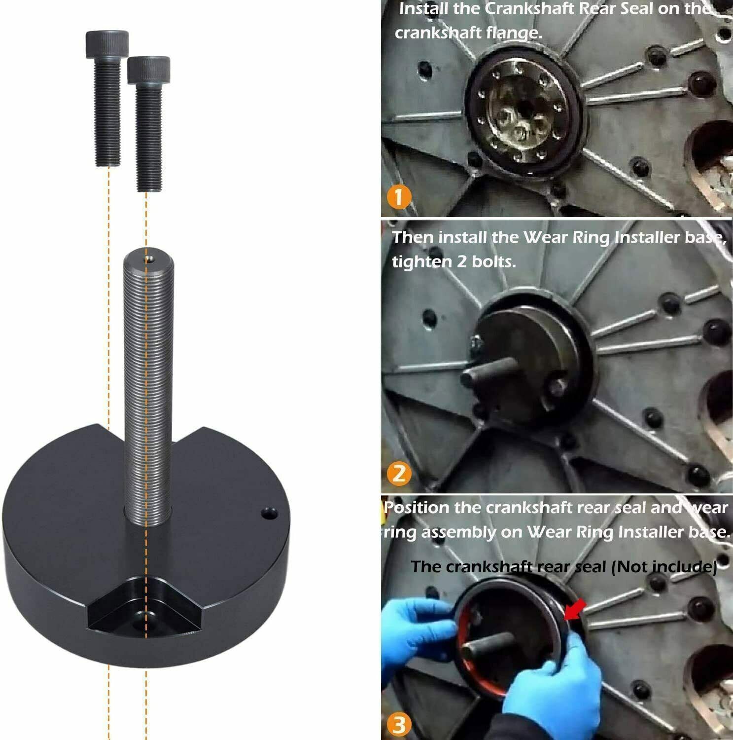 Crankshaft Front & Rear Main Seal Installer Kit Fits Ford 6.0 6.4L F-250/350/450