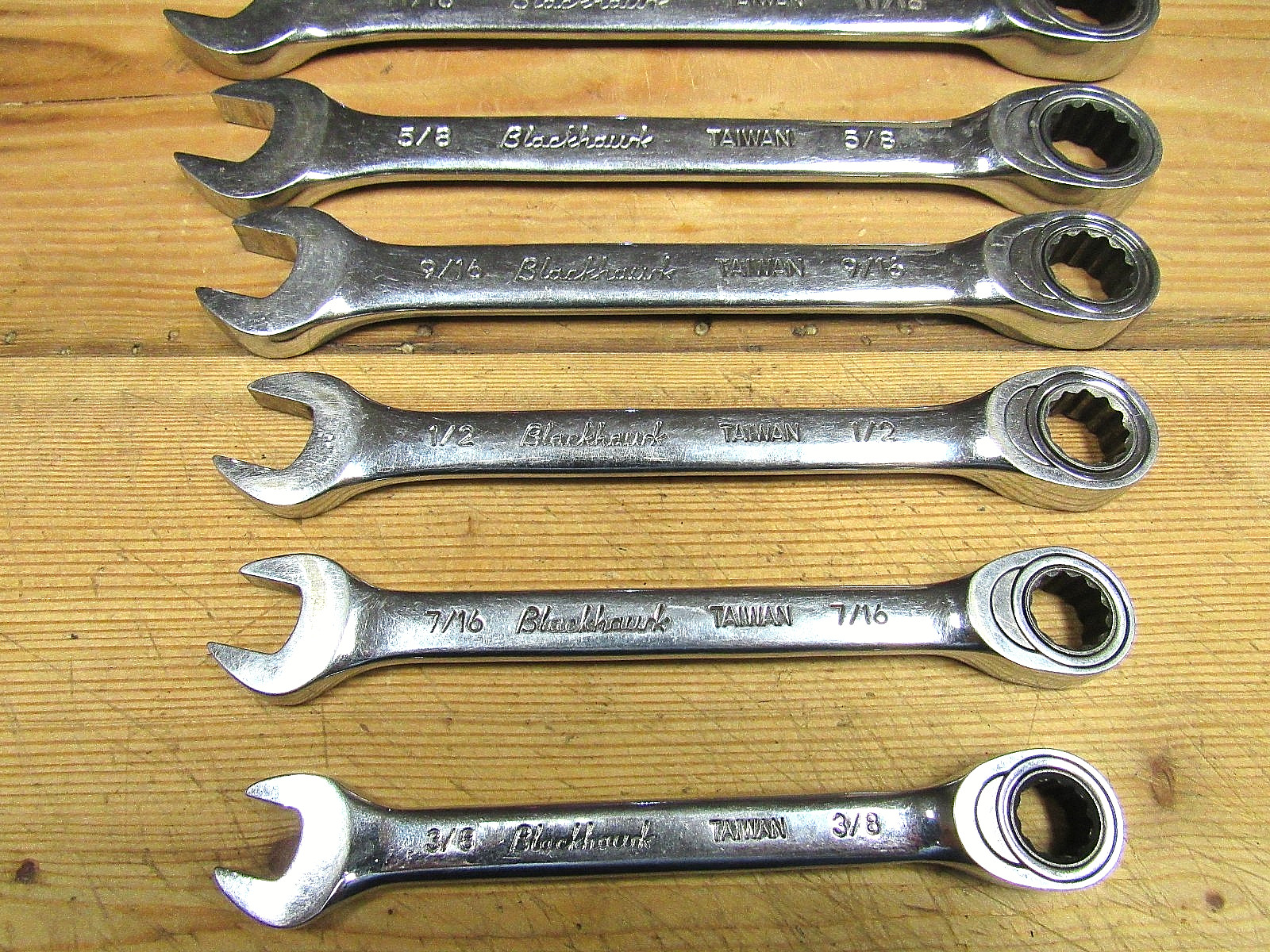 Blackhawk Ratchet Wrench Combination 7 Piece Set GOOD Condition