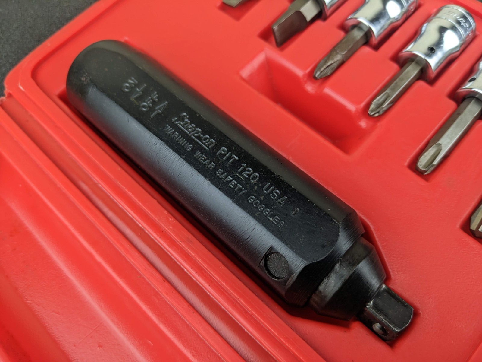 #bp060 Snap On Tools PIT208 EPIT208 3/8” Impact Driver Set 8 pcs with Case