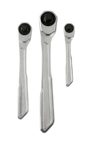 Laser Tools Slim Handled Ratchet Set 1/4 3/8 1/2 Drive Tools 3pc TS3