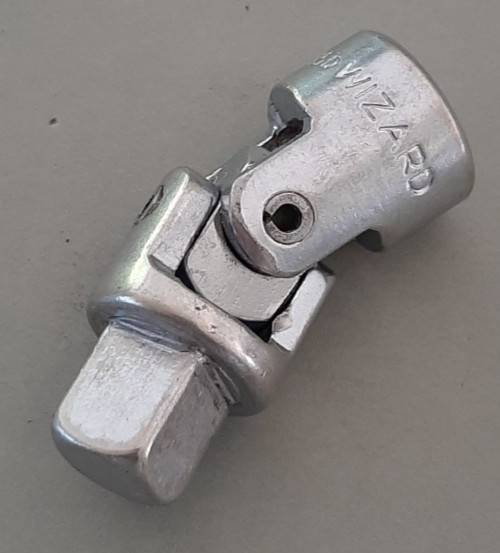 Wizard Tools H2815 1/2″ Drive Chrome Universal Joint Swivel Socket Adapter USA