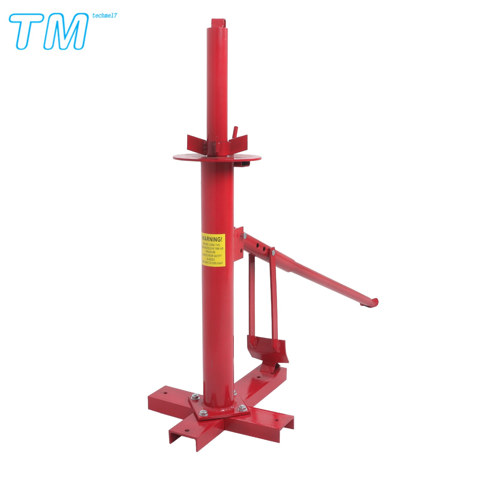 Portable Hand Bead Breaker Mounting Tool 8″ to 16″ Tires Manual Tire Changer Red