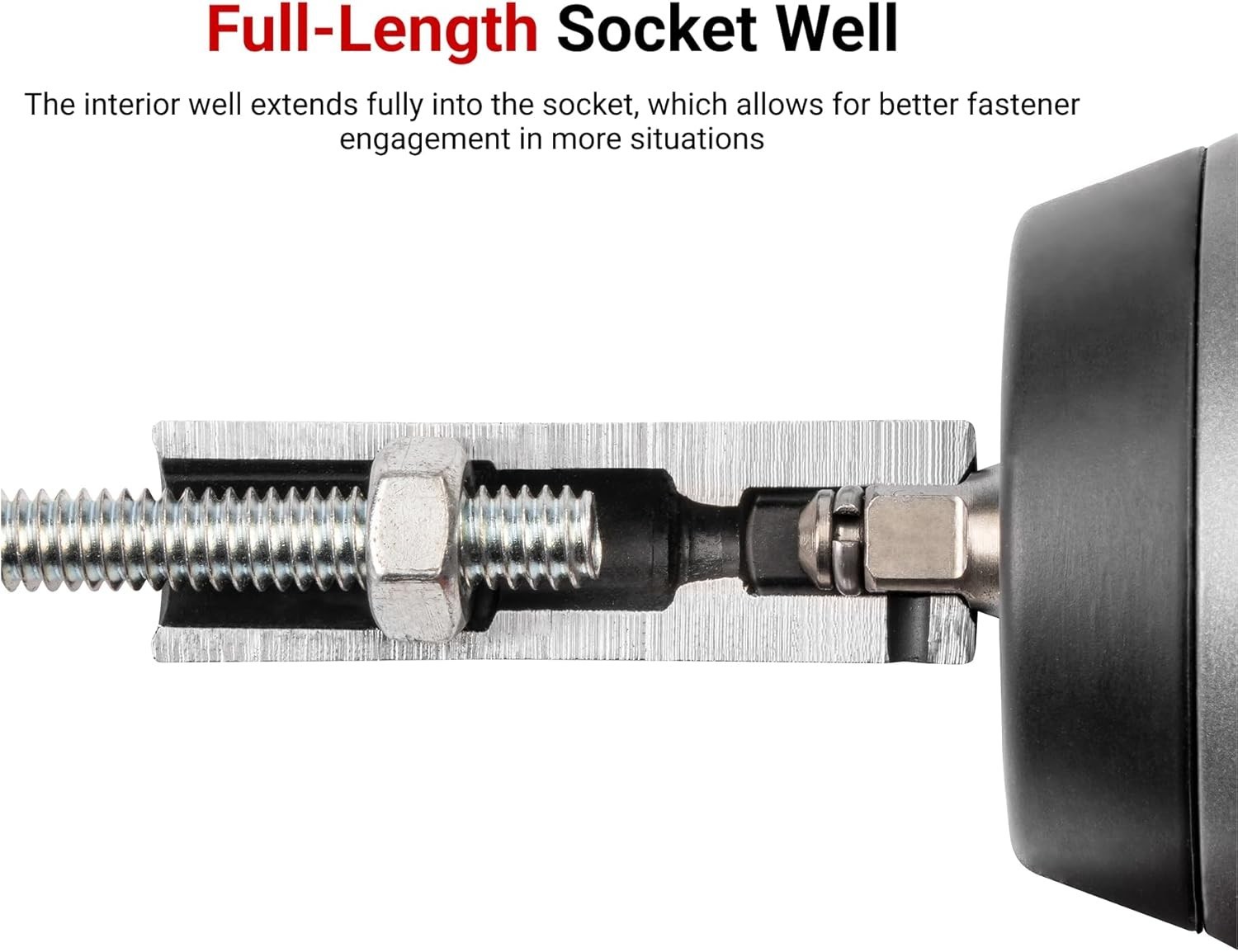 1/2 Inch Drive x 23 mm Deep 6-Point Impact Socket – Durable & Versatile