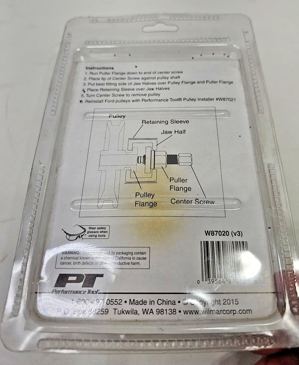 Performance Tool W87020 Pulley Puller Power Steering & Alternator Pulley Removal