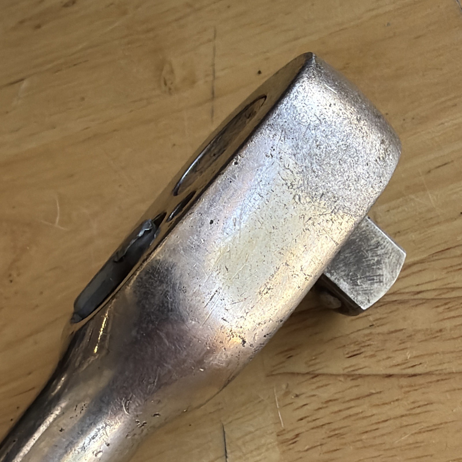 Snap On Tools 15″ Long Ratchet 1/2″ Drive Chrome Handle SL715 Vtg Made in USA