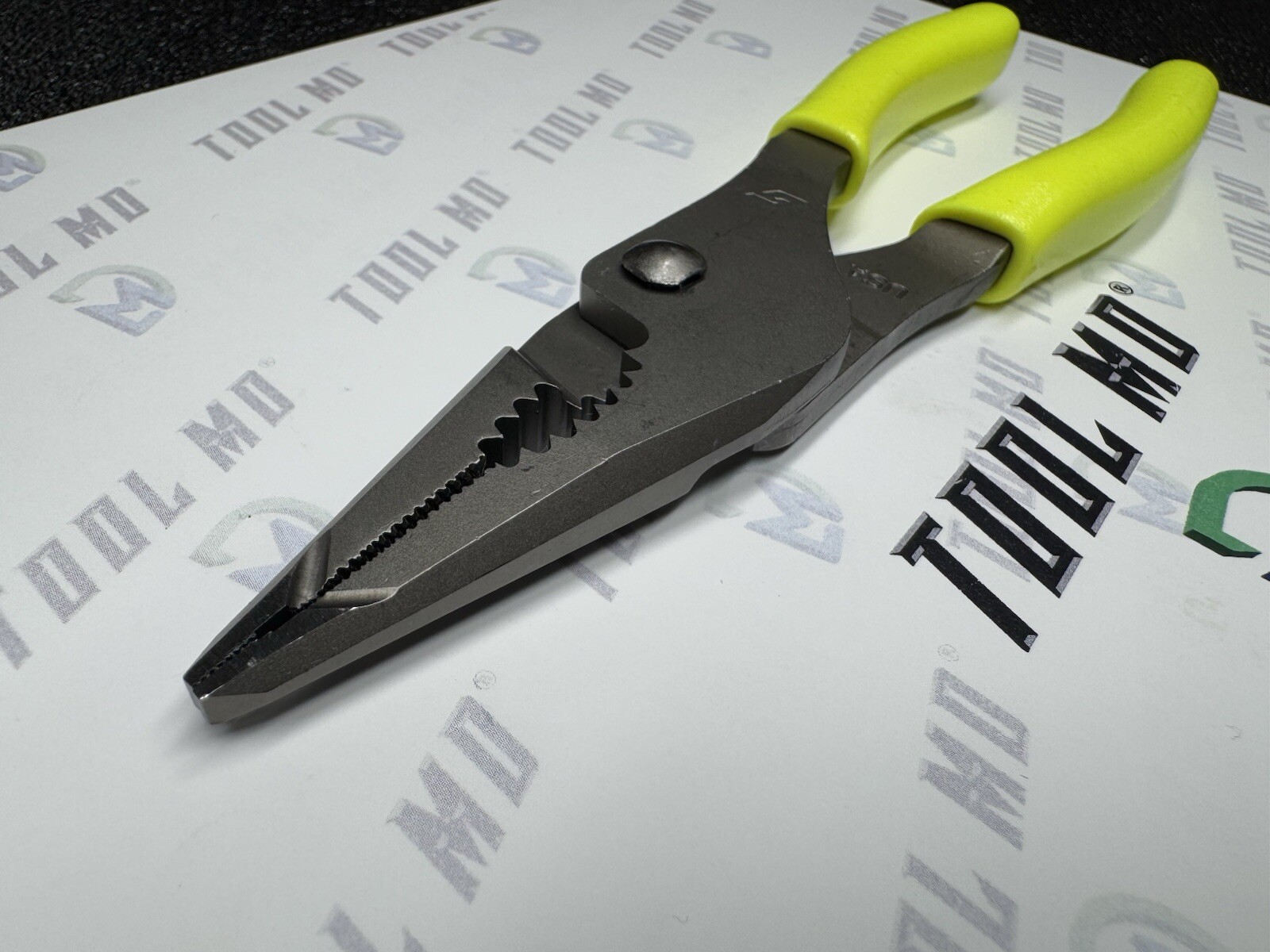 Snap-on Tools USA NEW HI-VIZ 7″ Talon Grip Long Nose Slip Joint Pliers LN46ACF