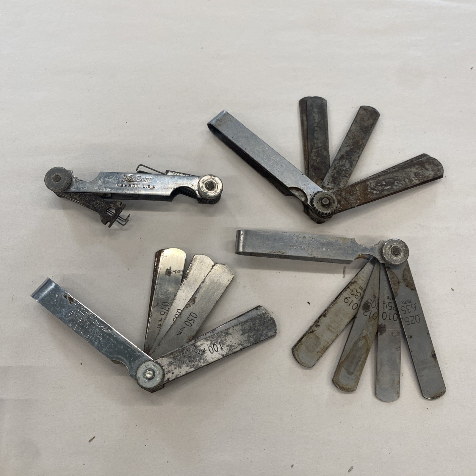 Blue-Point #FBM-320 #FB-325A #FB-301 USA Feeler Gauges Set, by Snap-on, M0621