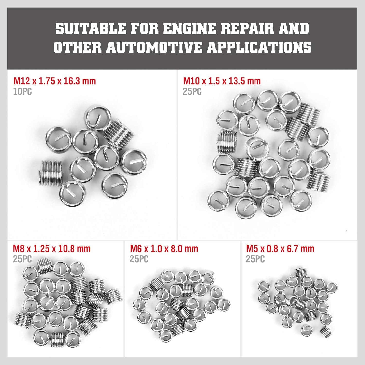 Metric Helicoil Thread Repair Kit: 1-Piece Heli Coil HSS Drills Inserts Taps …