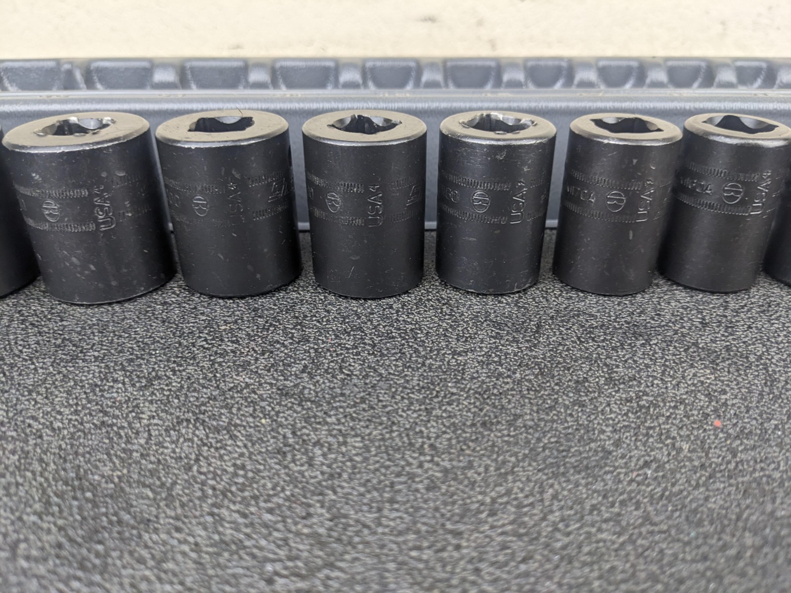 #bm248 Snap On Tools 315IMMYA 15pc 1/2″ Drive Metric Impact Socket Set 10-24mm