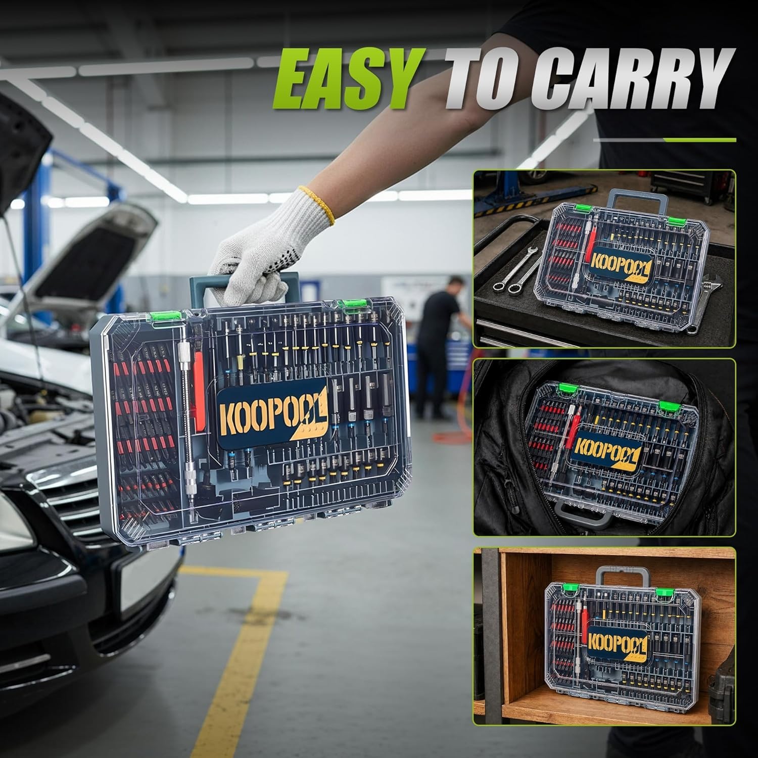 Impact Driver Magnetic Socket Set: 86 PCS with Deep Sockets and Universal Socket