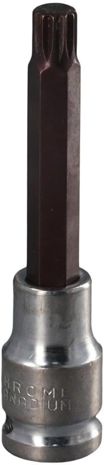 4-Inch M10 Triple Square Spline Bit Socket – Durable S2 Steel for Heavy-Duty Use
