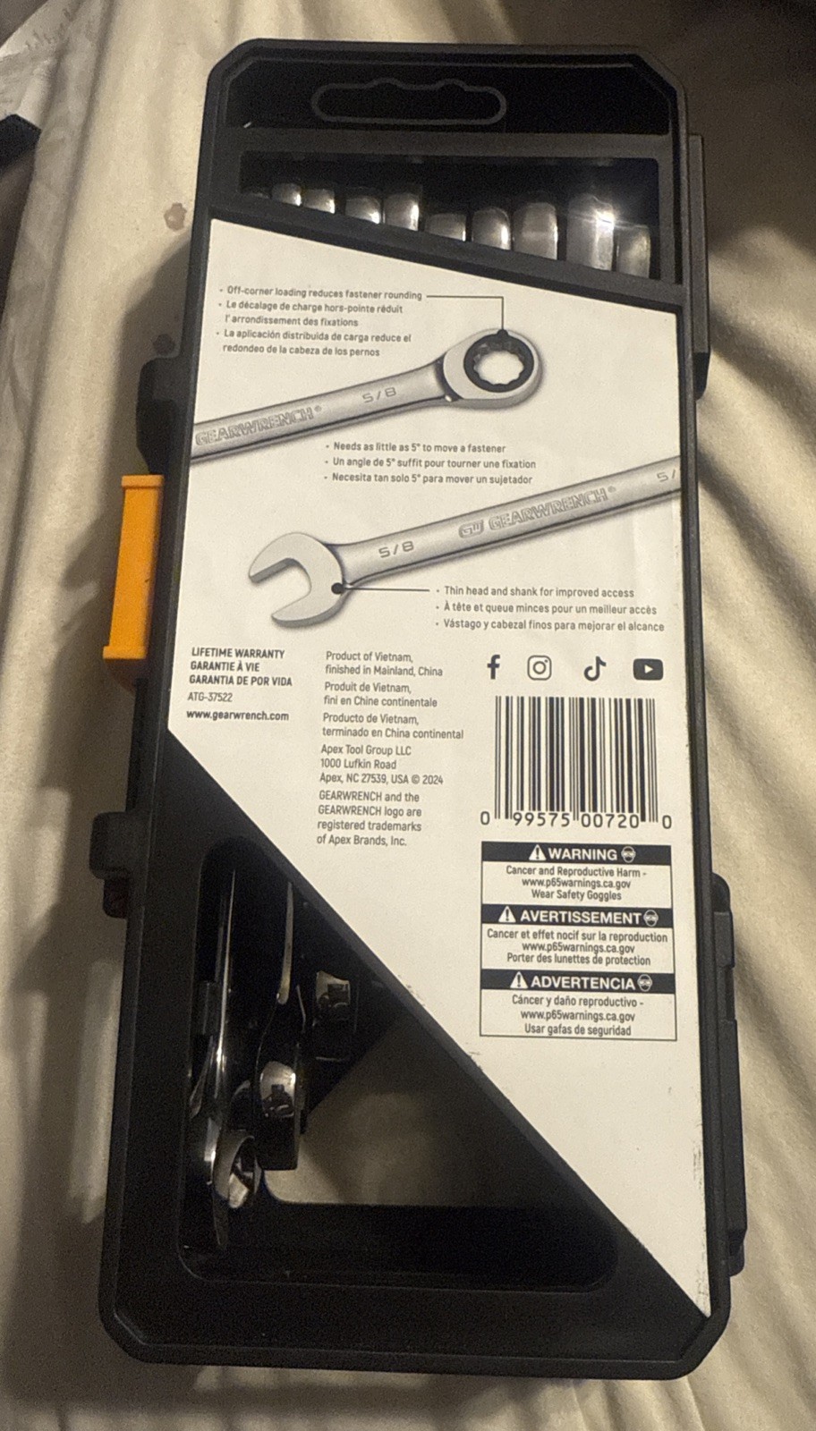 Gearwrench 20pc SAE & Metric Combination Ratcheting Wrench Set 12pt 35720-06 NEW
