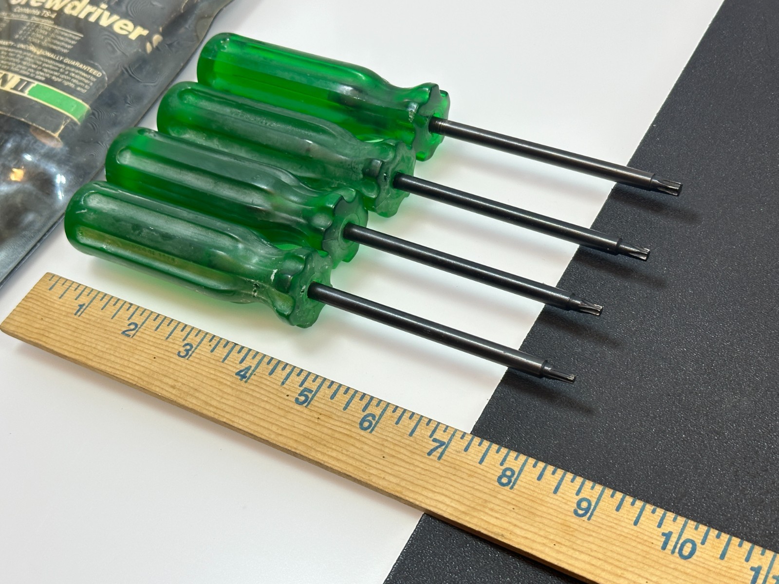🇺🇸 Thorsen Tools USA TS-4 4pc GREEN Torx Screwdriver Set, T15, T20, T25, T30