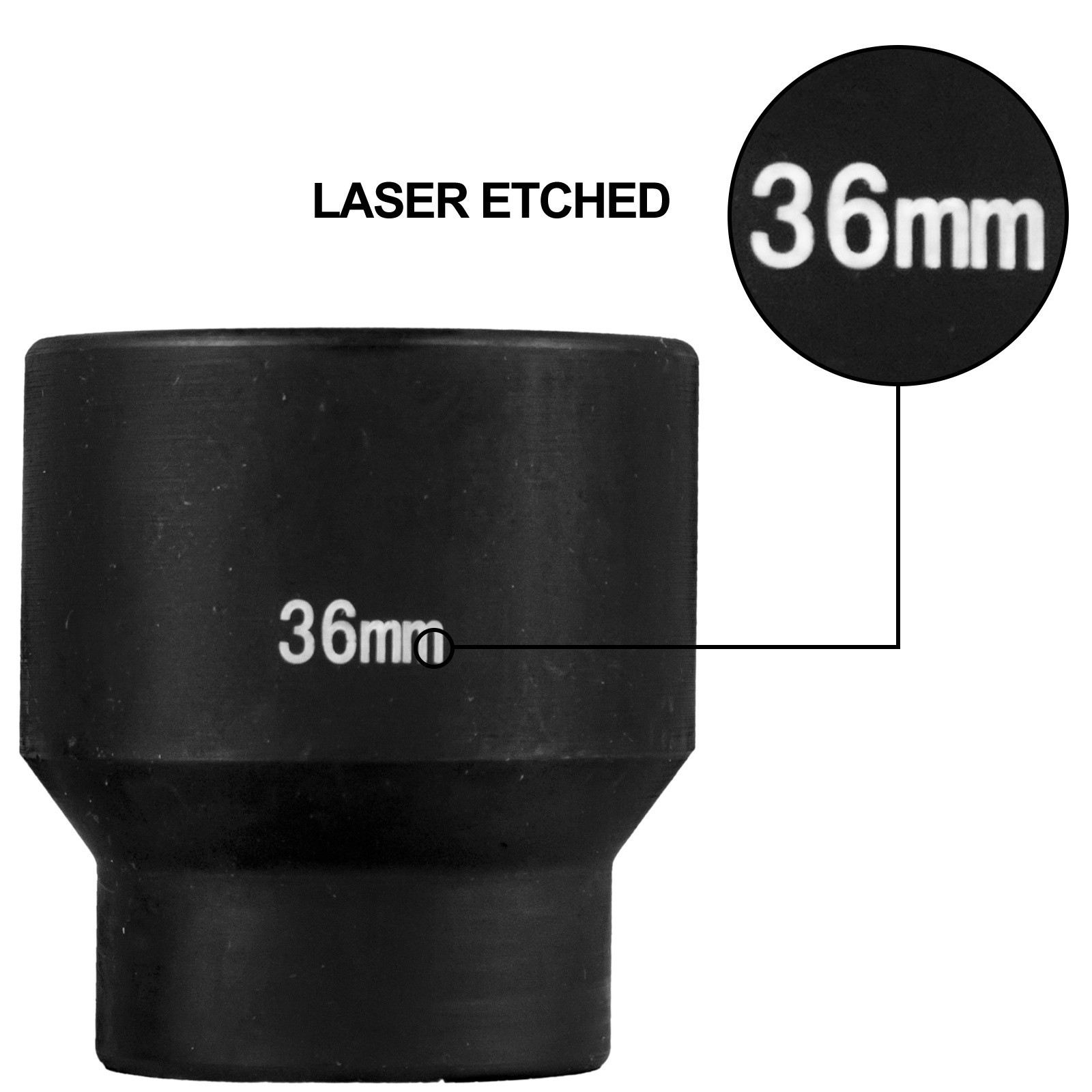 Impact Socket Kit 1/2″ 26-Piece Impact Socket, Shallow Socket, 6-Point Socket