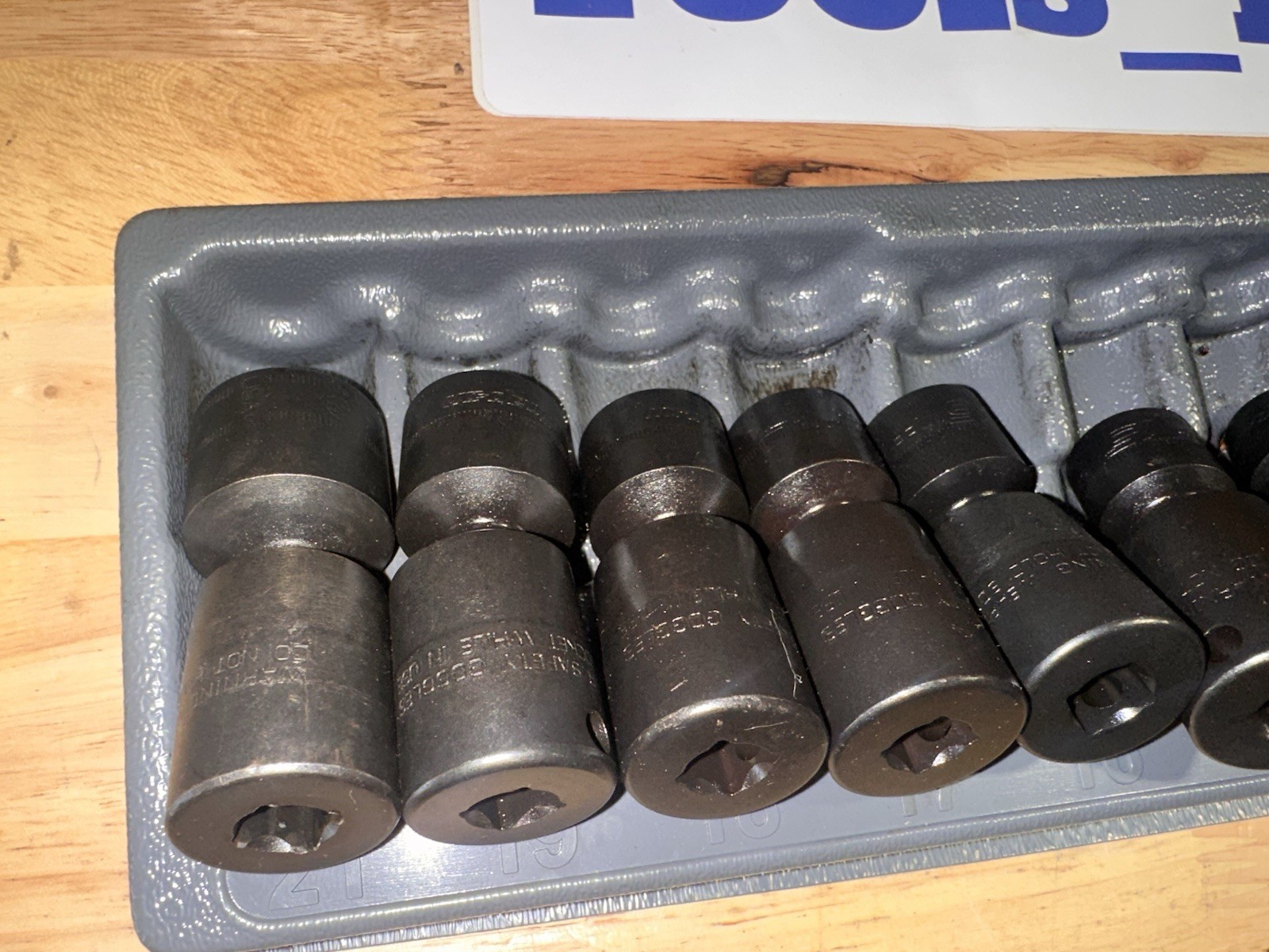 Snap-on™ 212IPFM 3/8″ Drive 8 to 21 mm 6-point Impact Swivel Socket Set